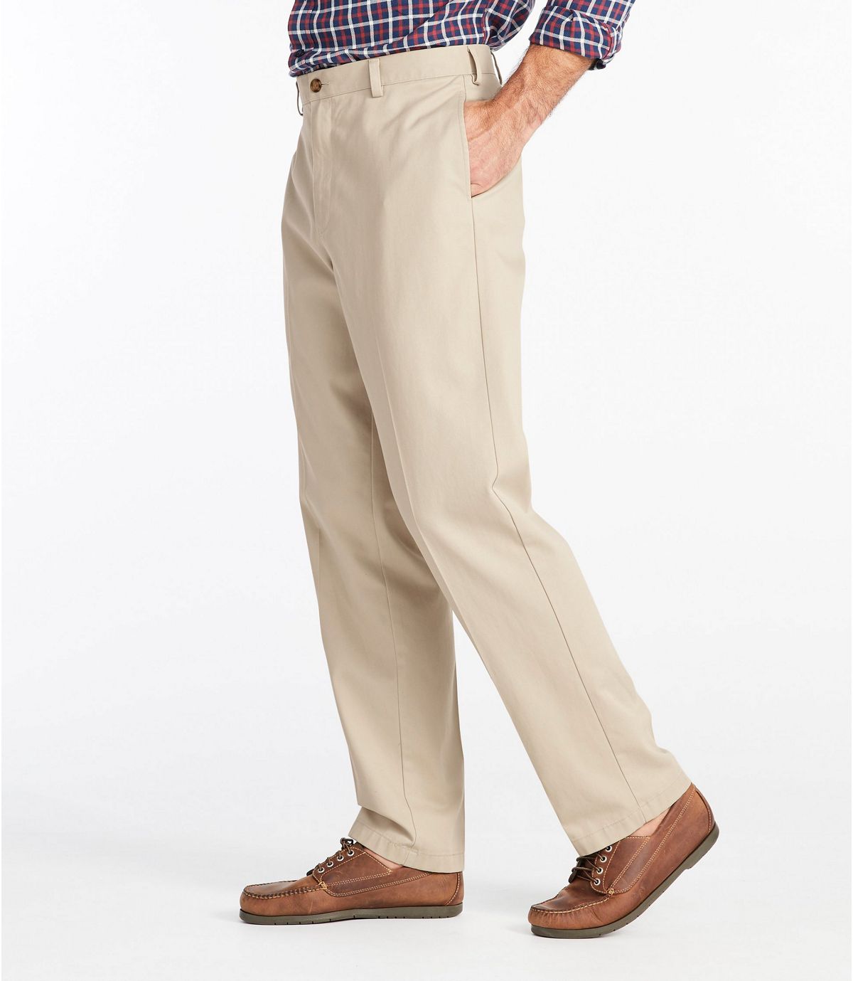 L.L.Bean Men's Wrinkle-Free Double L® Chinos, Natural Fit Plain Front