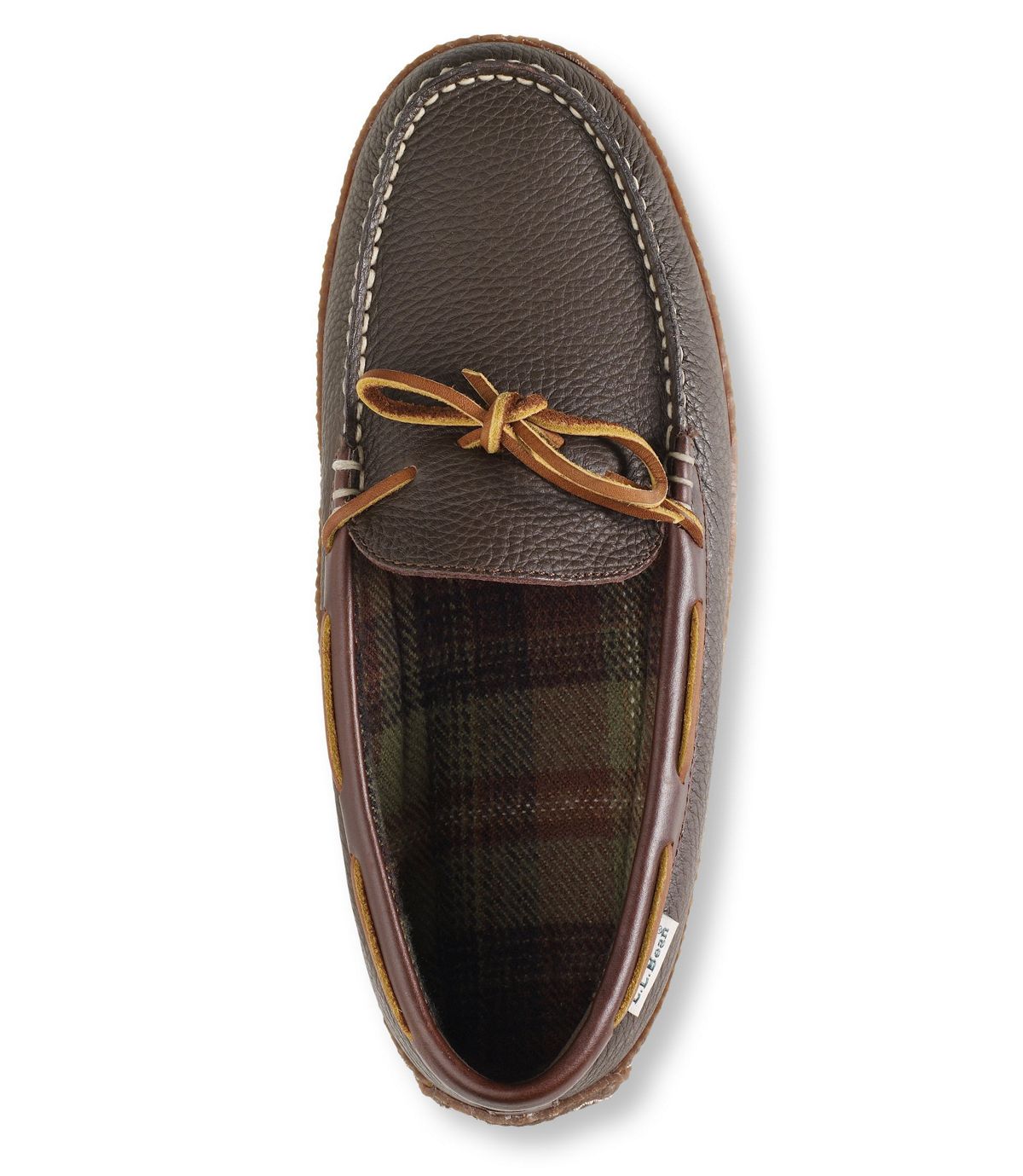 L.L.Bean Handsewn Slippers, Flannel-Lined