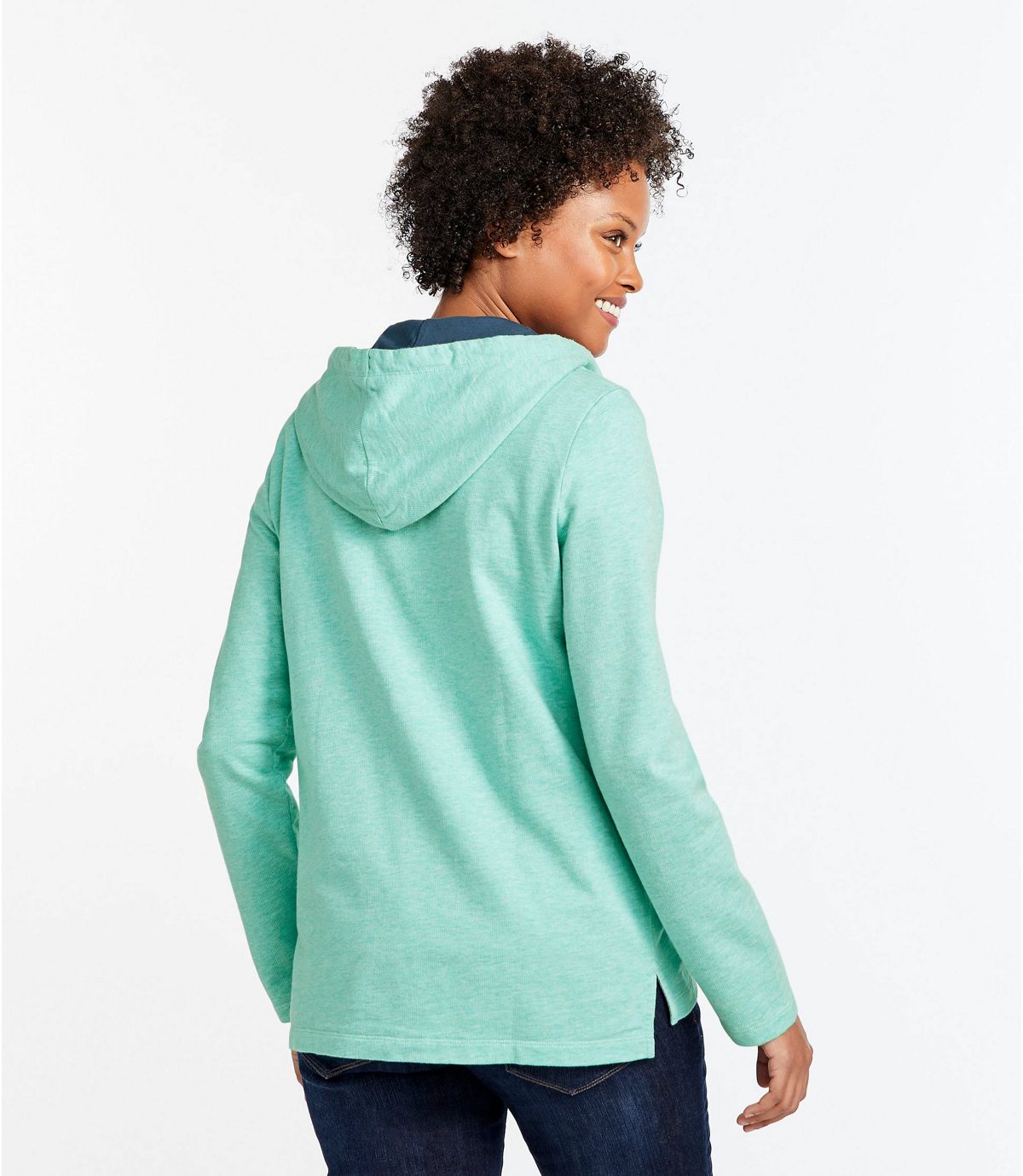 L.L.Bean Women's Soft Cotton Rugby, Hoodie Pullover