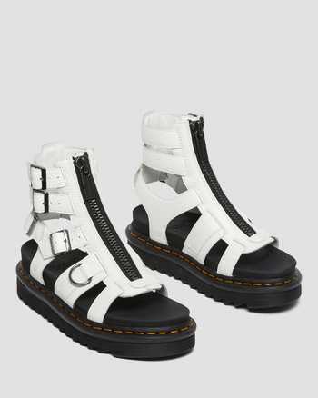 Olson Zipped Leather Strap Sandals,WOMEN'S PLATFORMS,no.118