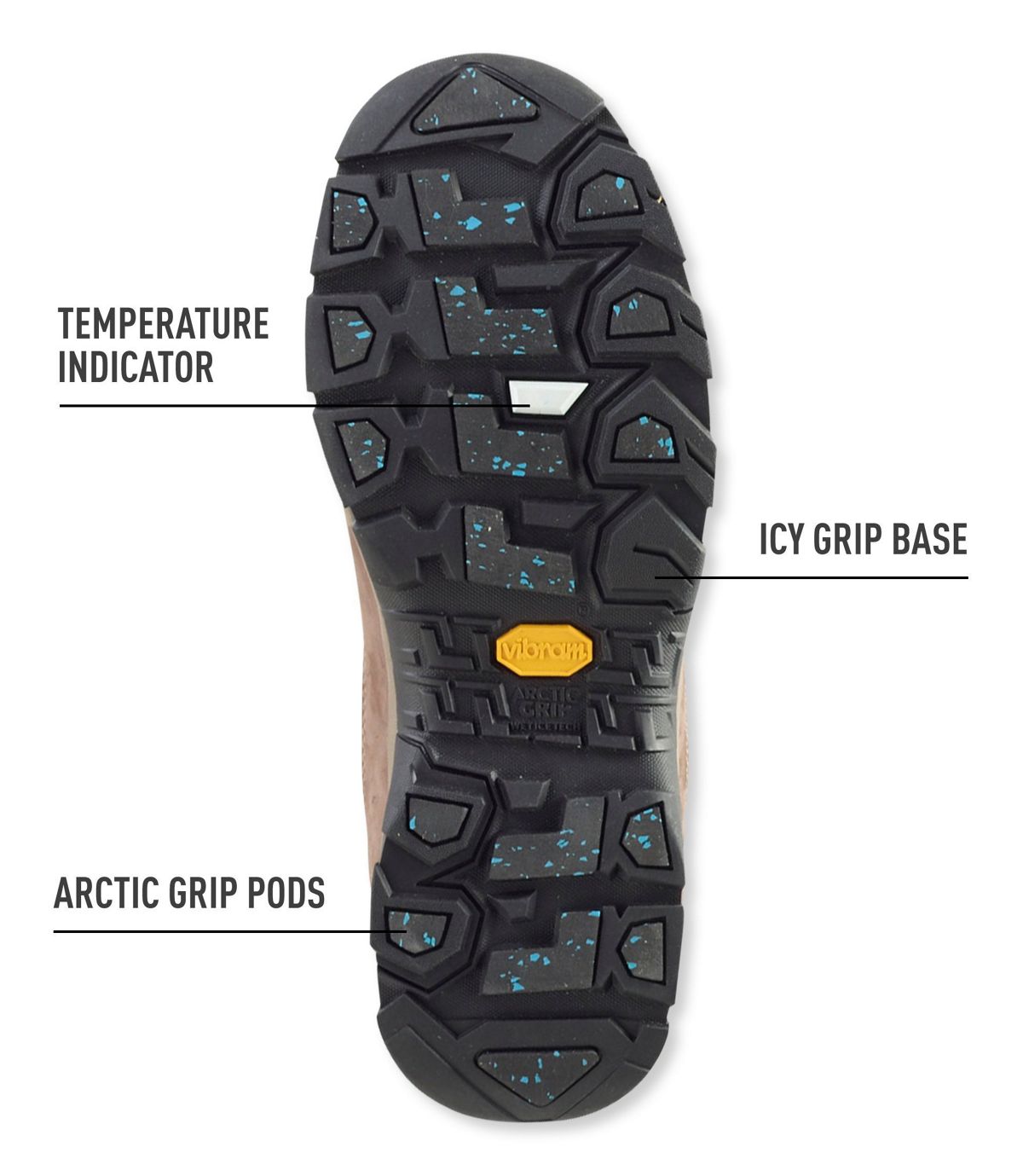 L.L.Bean Snow Sneakers with Arctic Grip, Low Lace-Up