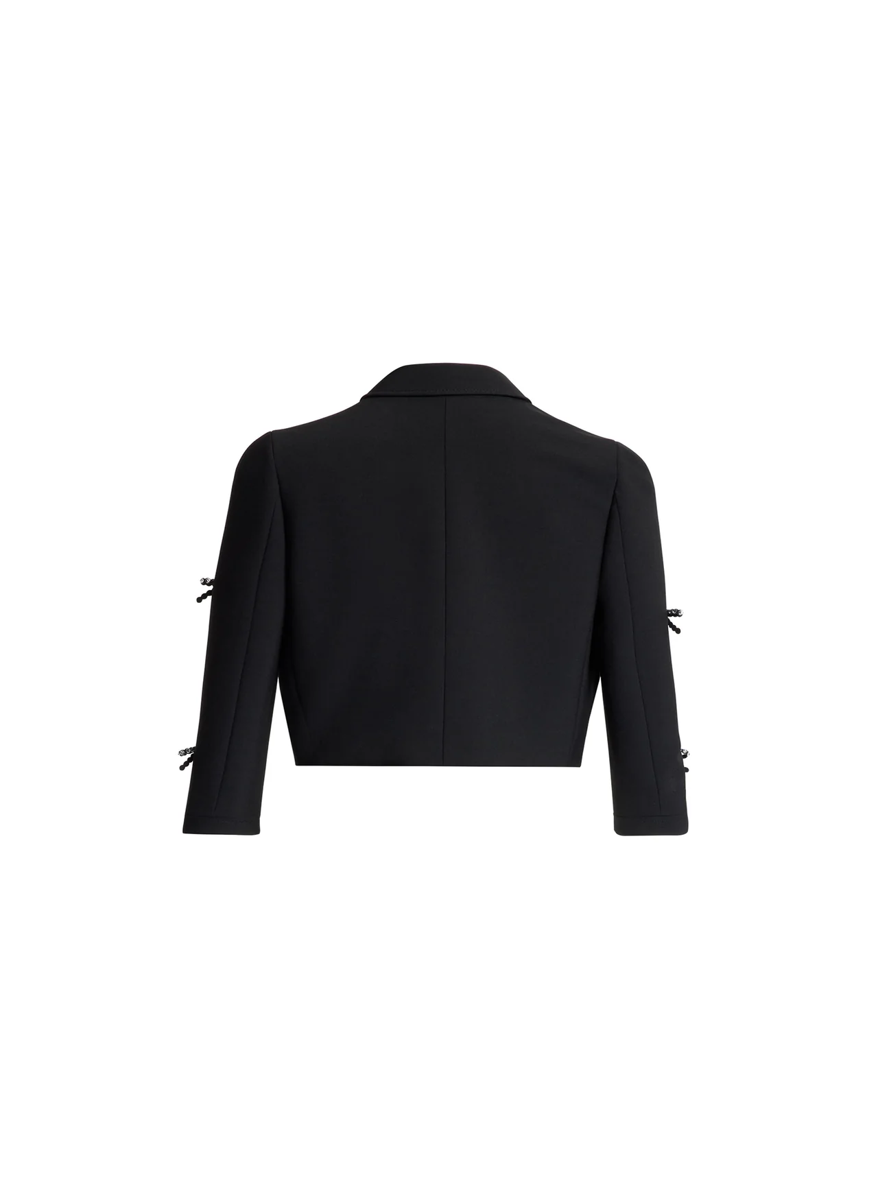 Crystal bow embellished jacket