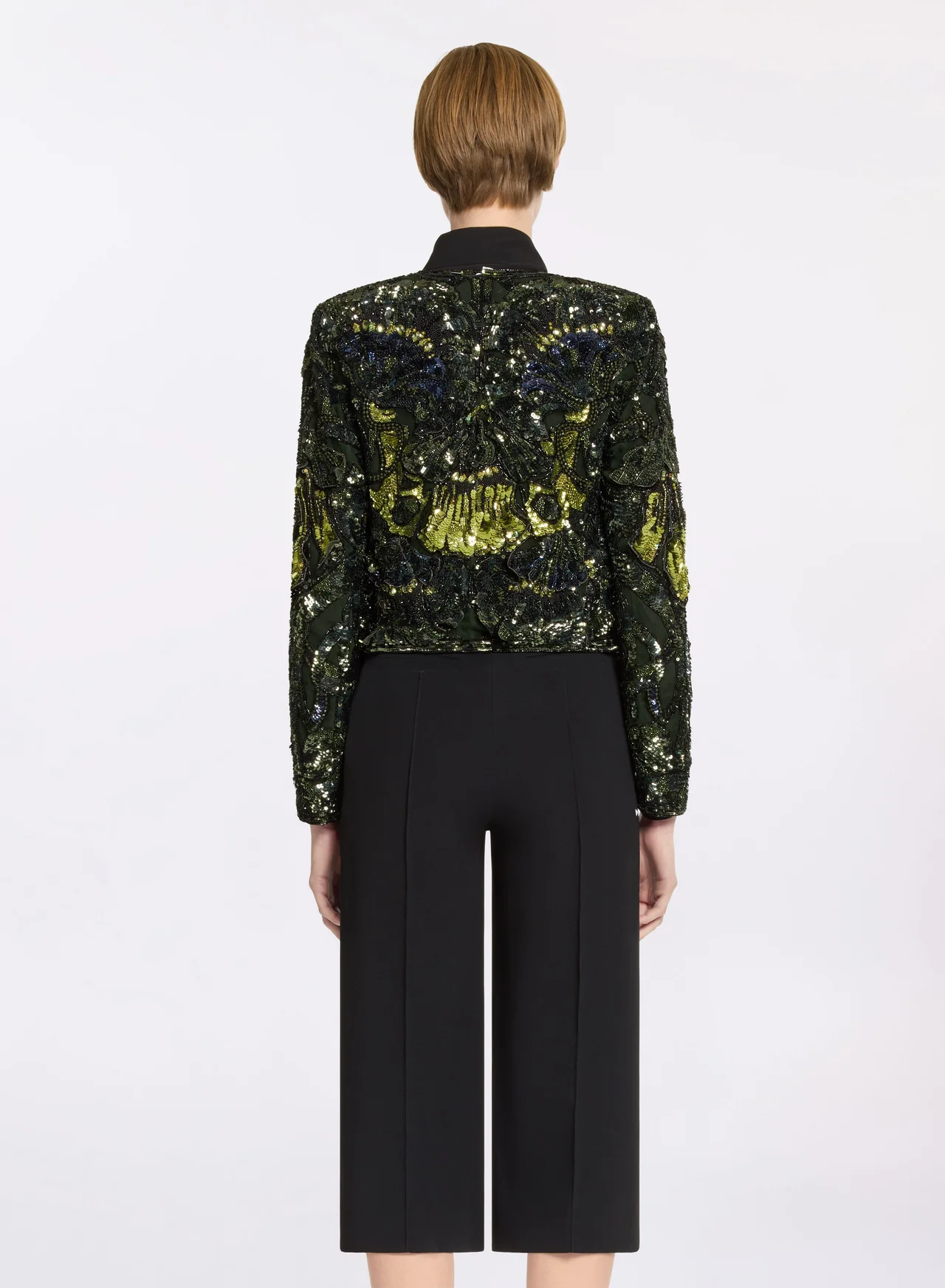 Bead embroidered jacket