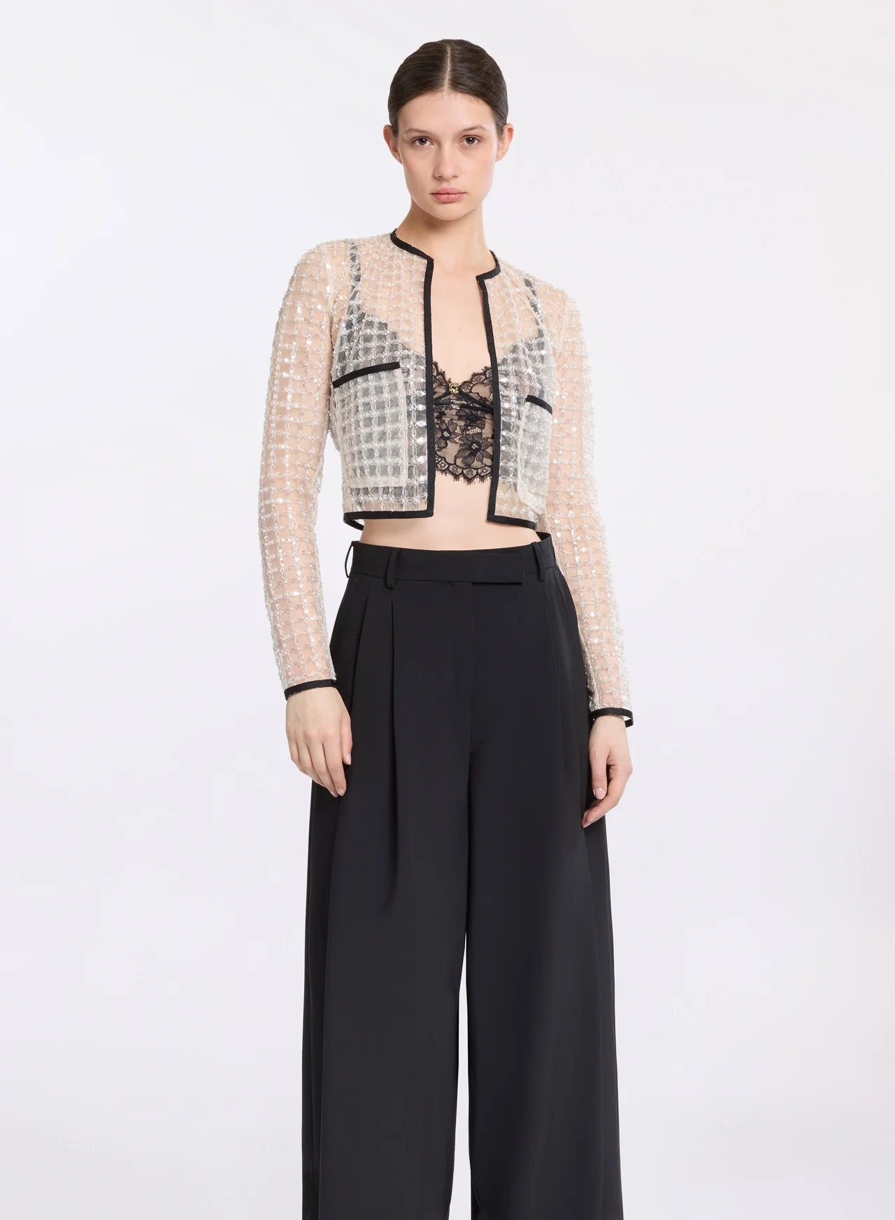 Pearl cropped jacket