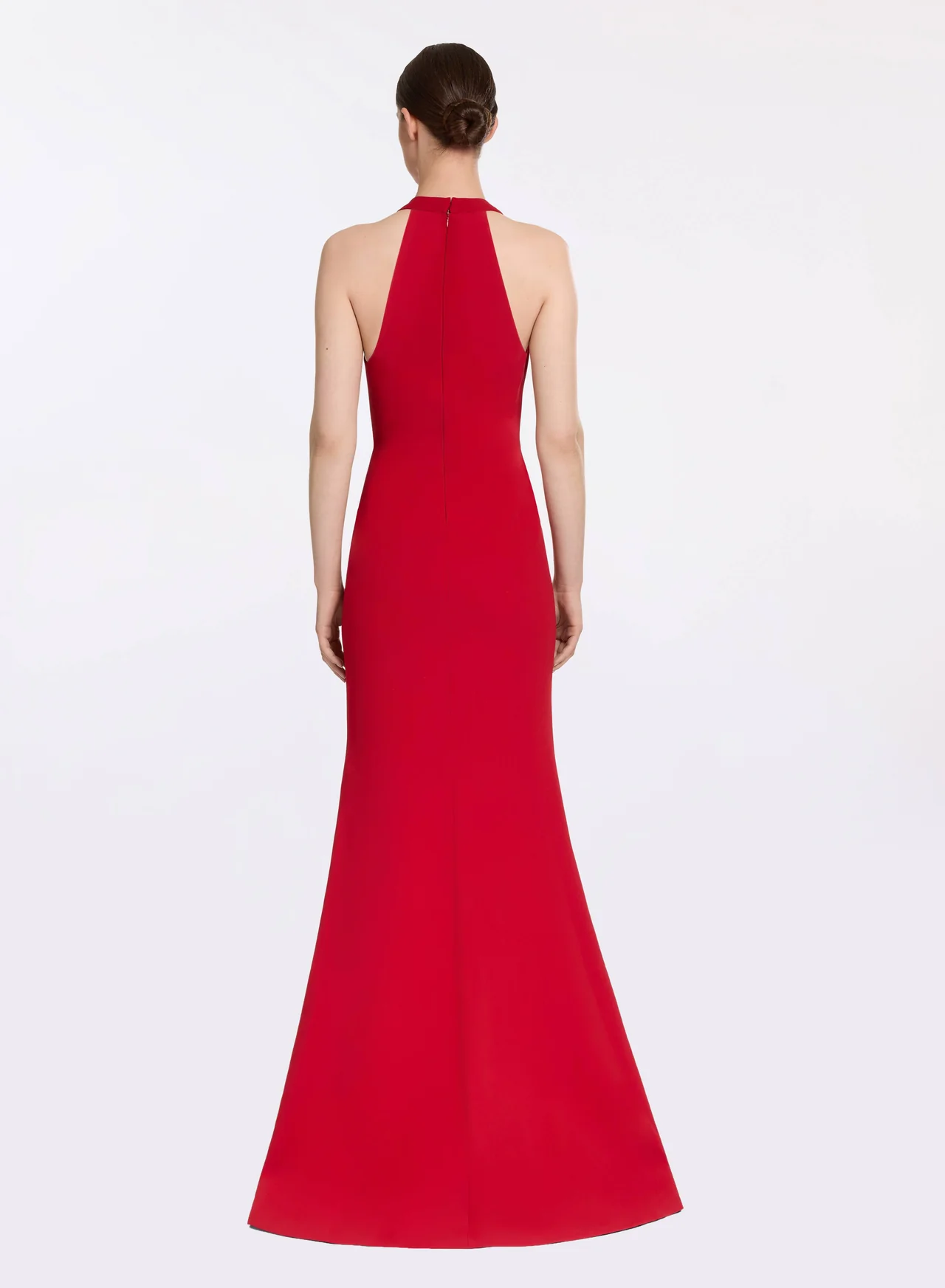 Long cady dress with bow detail