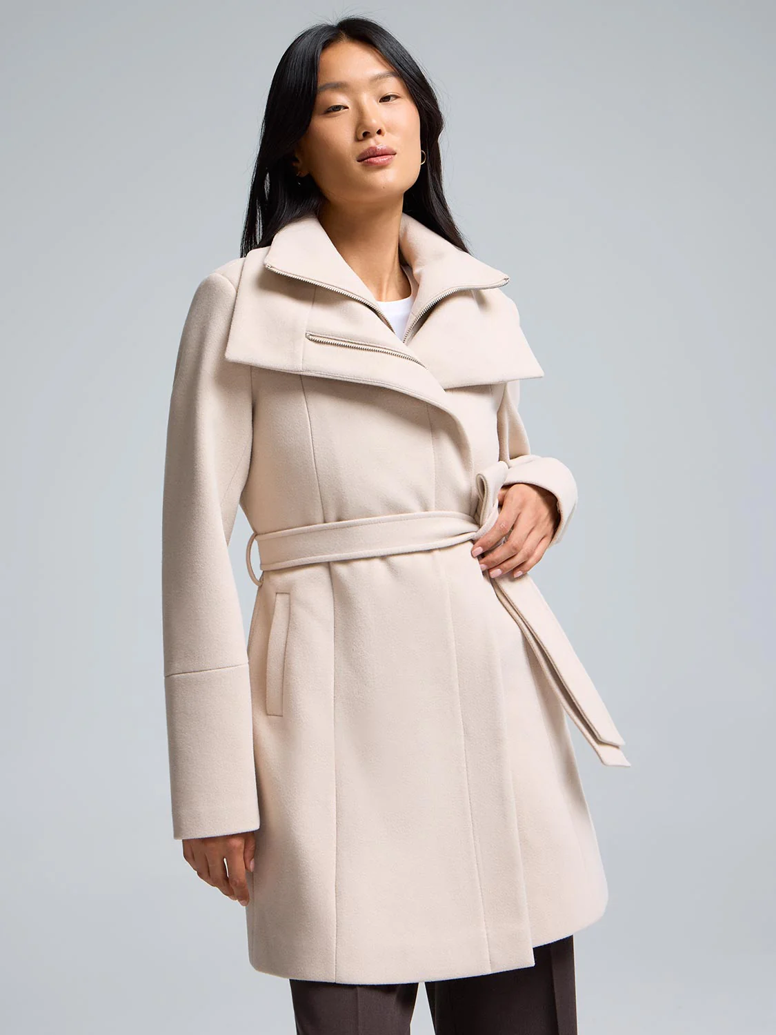 Double-Collar-Faux-Wool-Coat