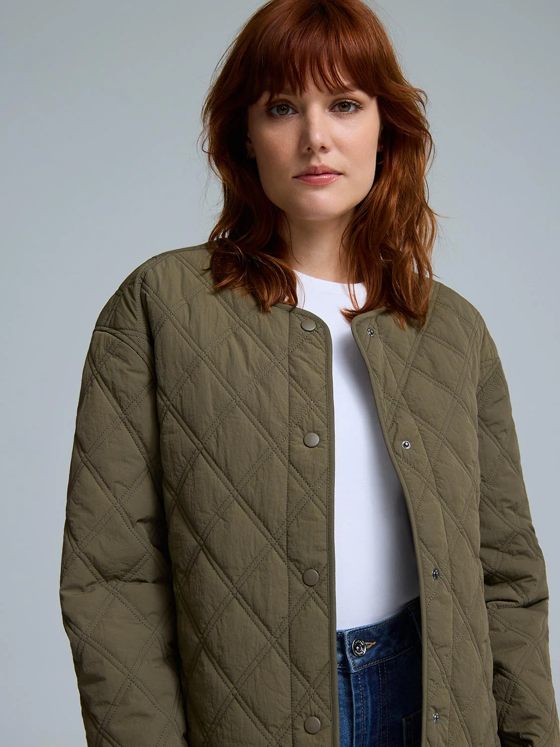 Quilted Jacket With Removable Hood