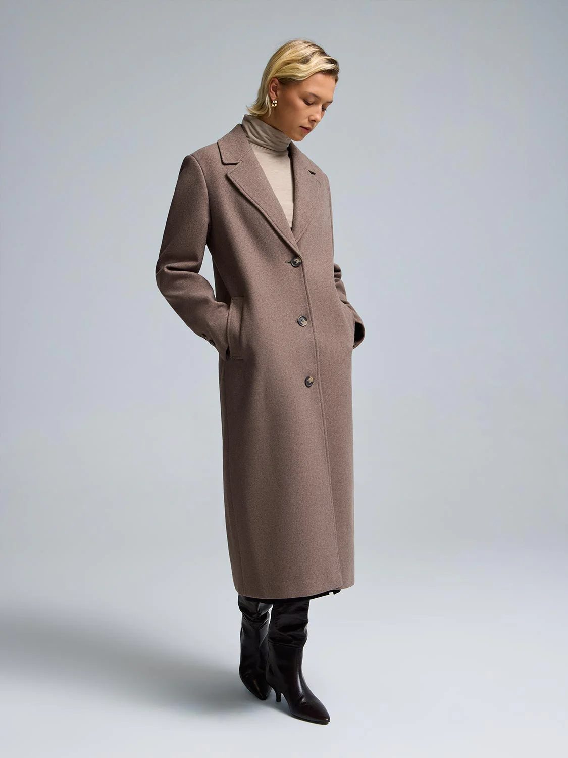 Long Single-Breasted Coat