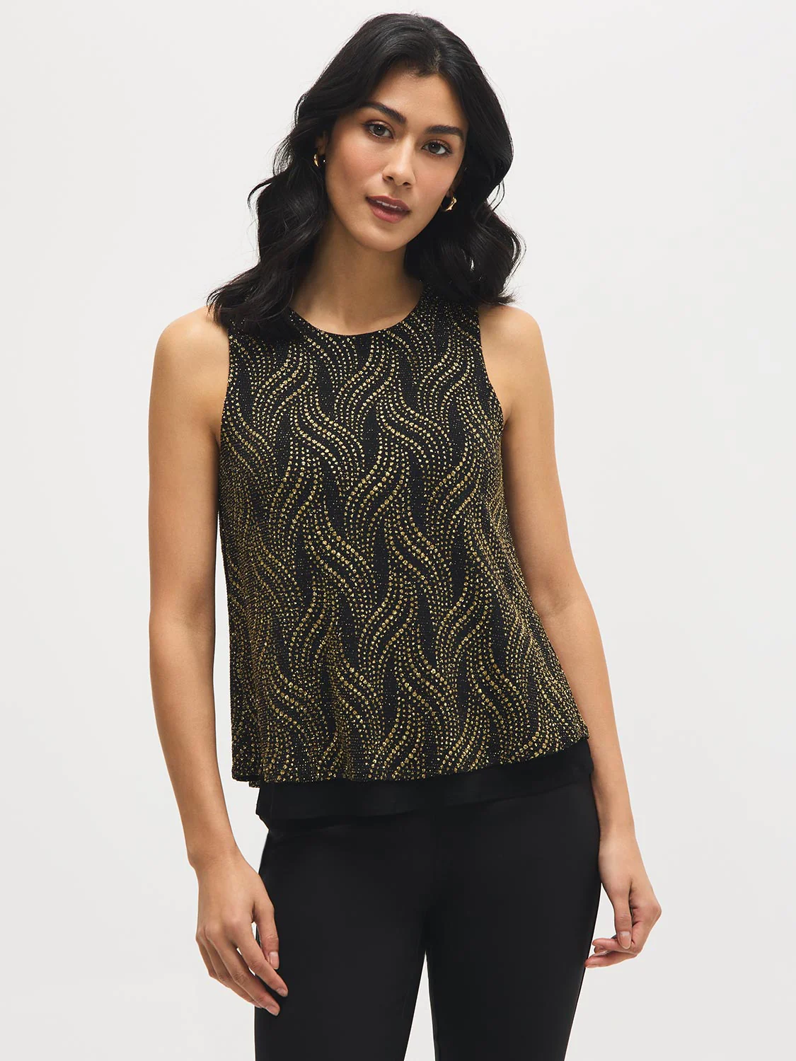 Glitter Abstract Flyaway Top