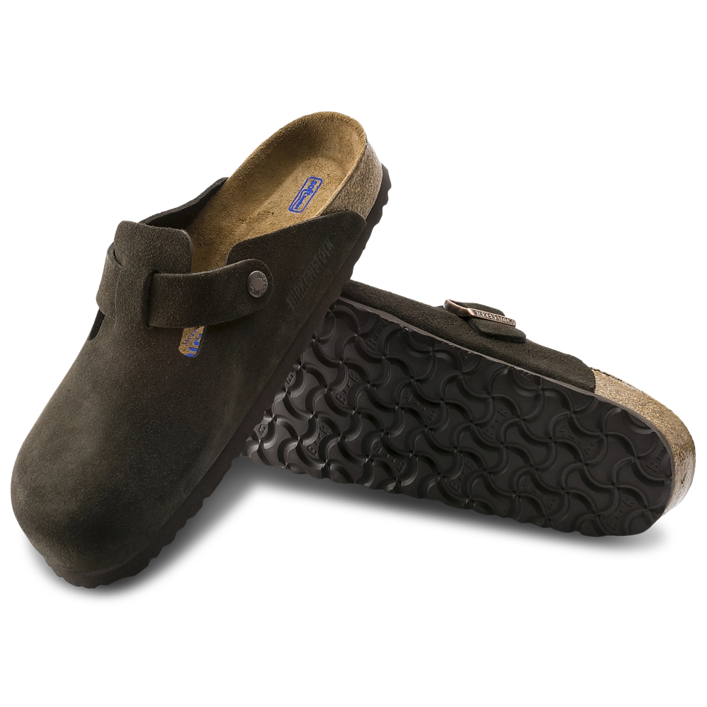 Birkenstock Boston Soft Footbed Suede Clogs