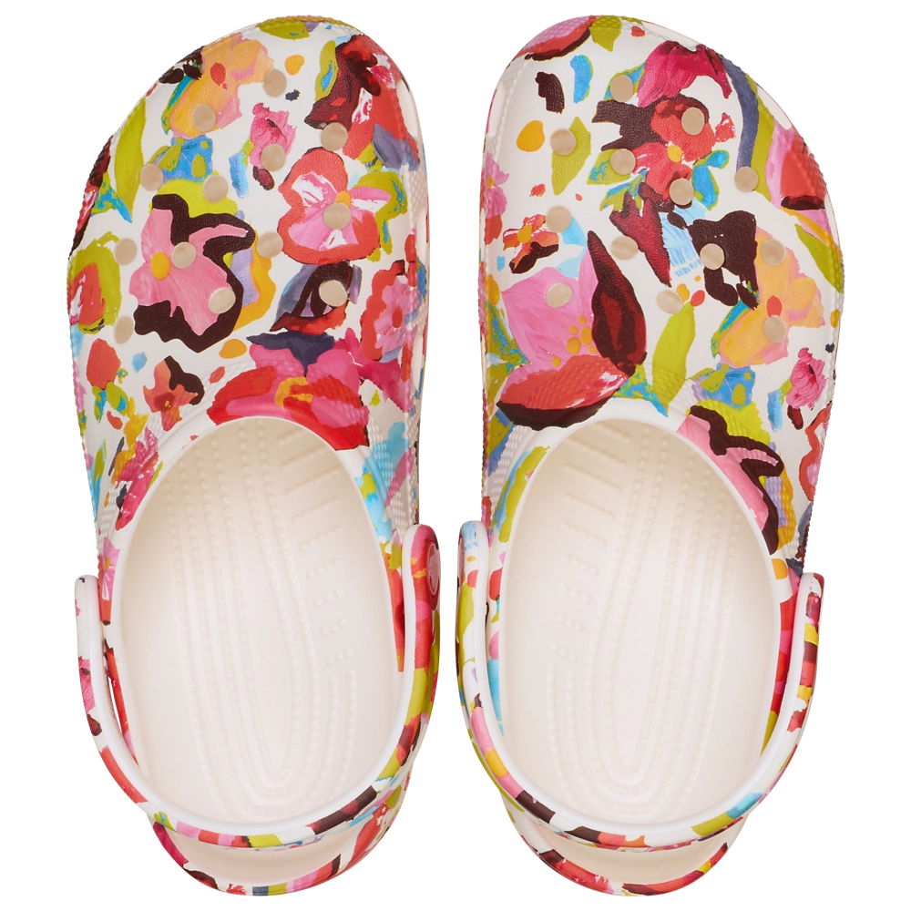 Crocs Classic Painted Floral Clog