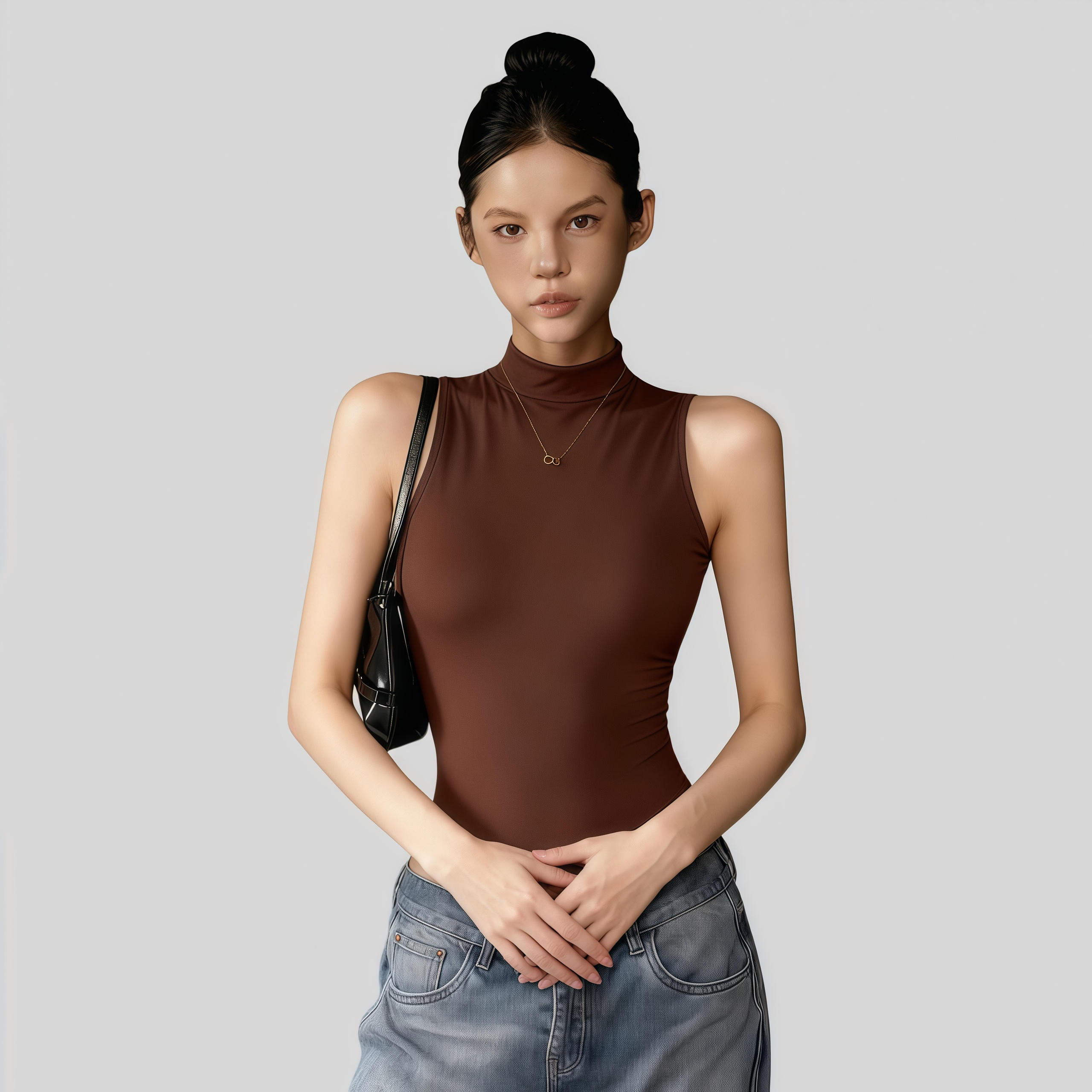 Lousxxy 로브스시 바디프로필 여성점프슈트 골지 니트 2405