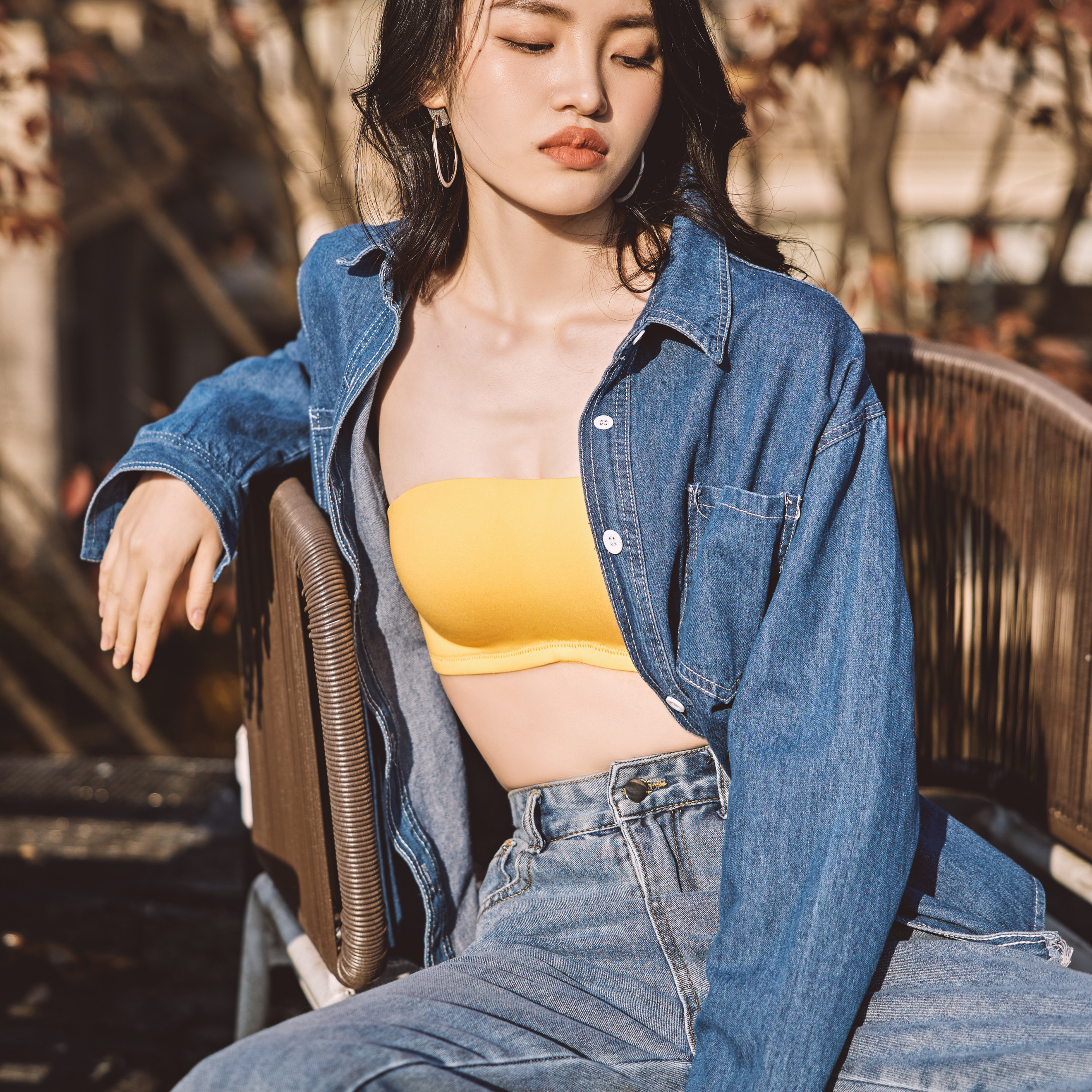 Lovsxxy 올여름 오프숄더 옆후크 브라 088