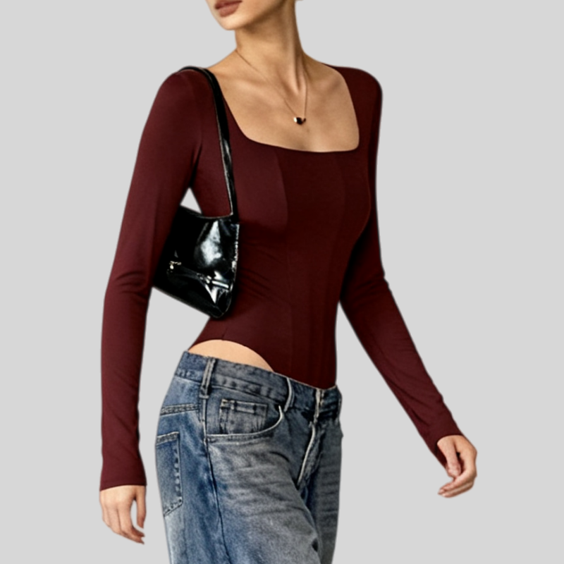 Lousxxy 로브스시 긴팔바디프로필 여성점프수트 골지 니트 2406