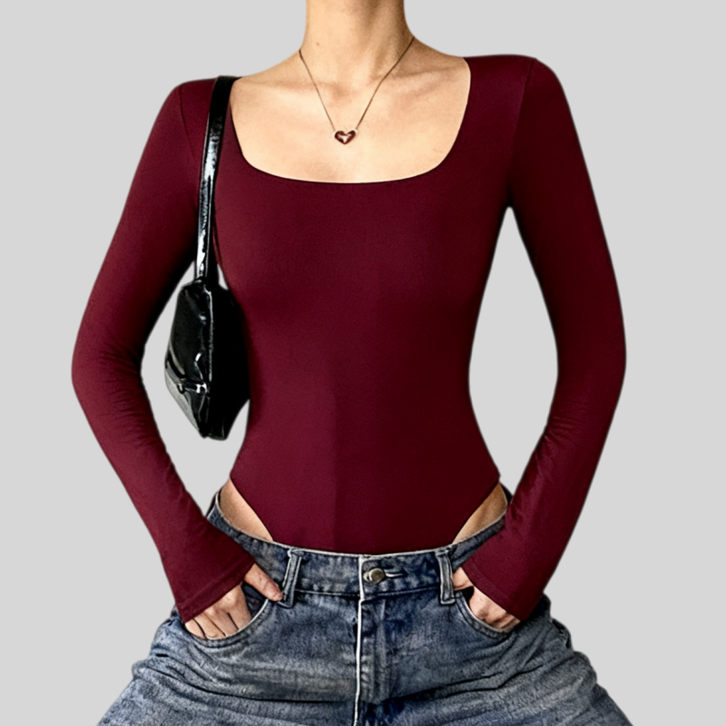 Lousxxy 로브스시 긴팔바디프로필 여성점프수트 골지 니트 2406