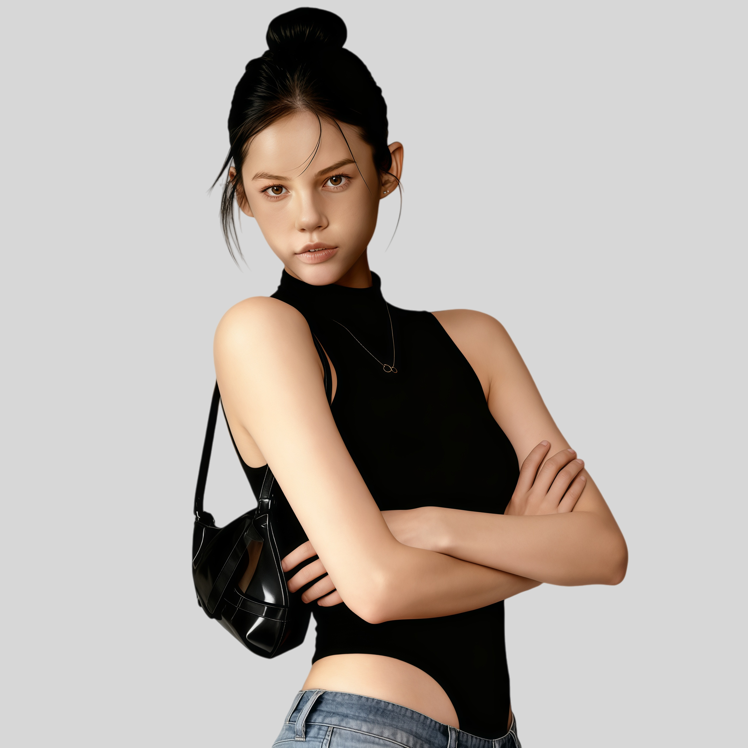 Lousxxy 로브스시 바디프로필 여성점프슈트 골지 니트 2405