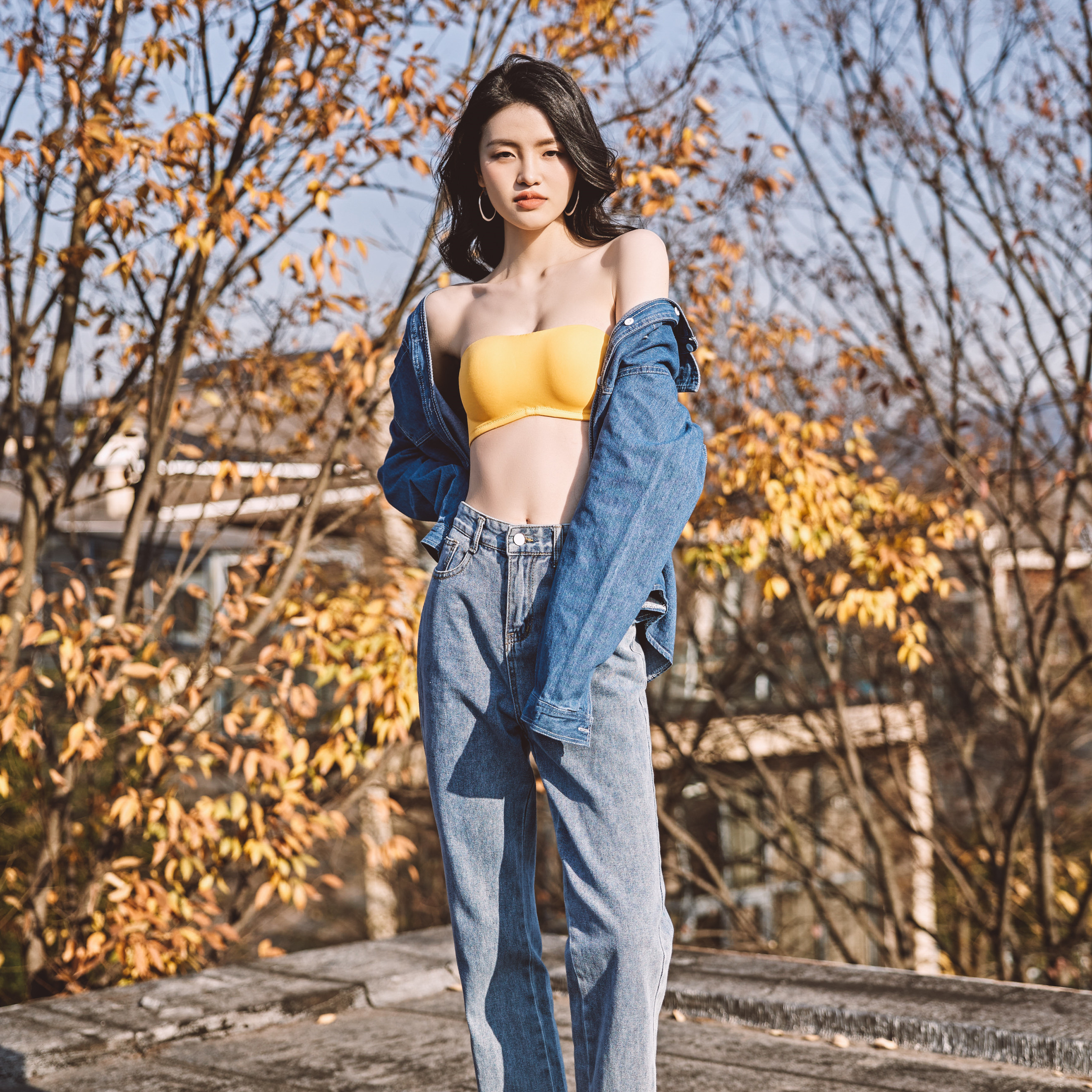 Lovsxxy 올여름 오프숄더 옆후크 브라 088