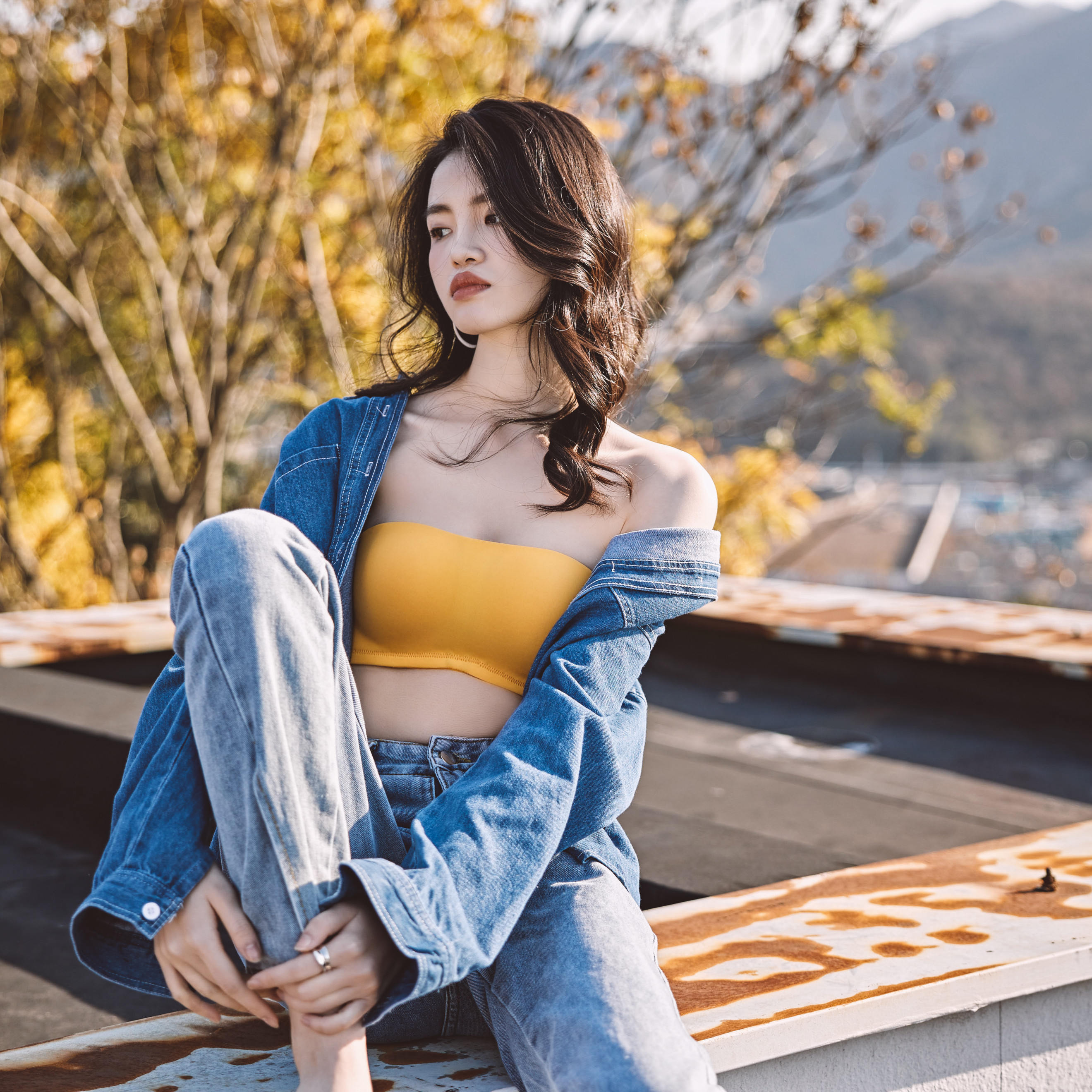 Lovsxxy 올여름 오프숄더 옆후크 브라 088