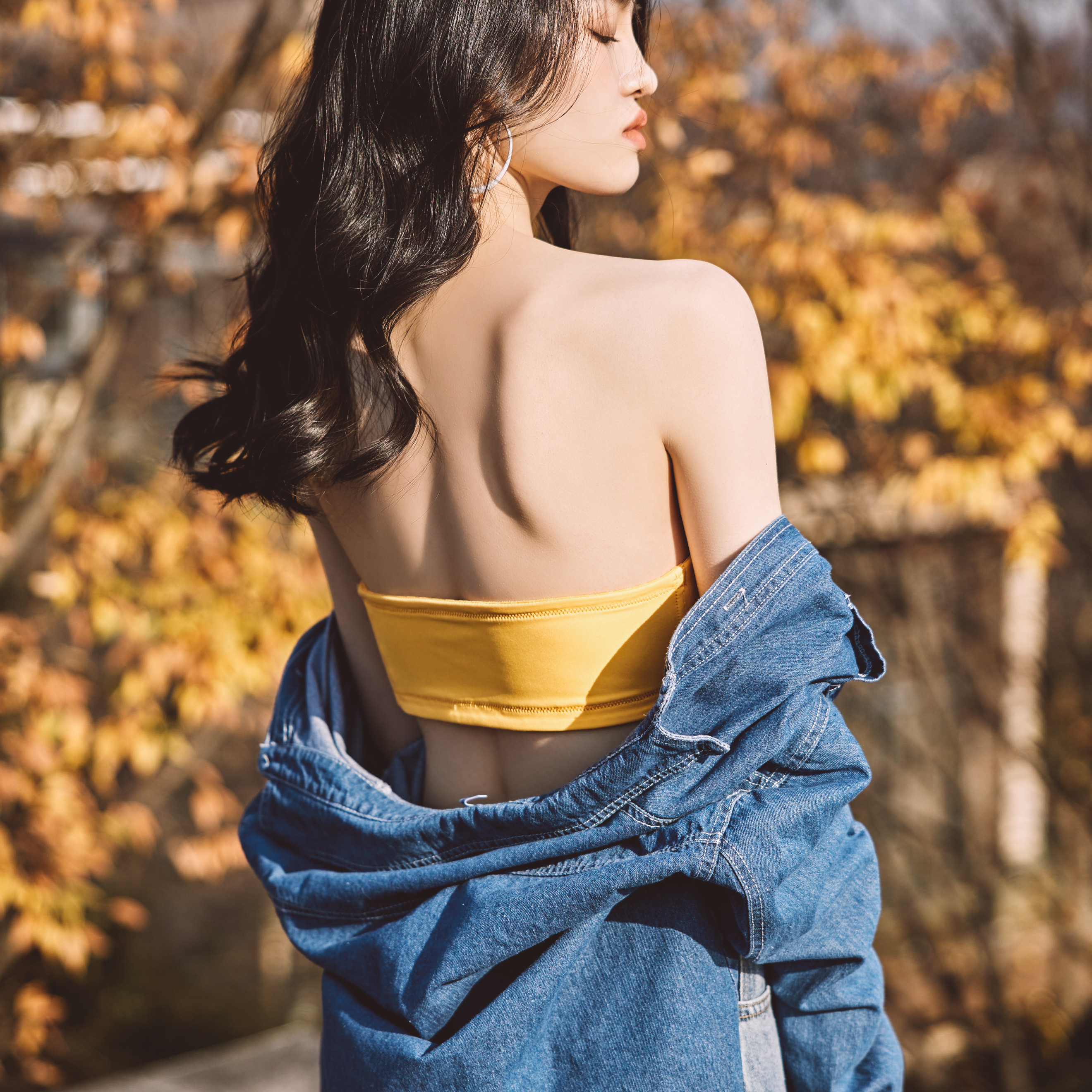 Lovsxxy 올여름 오프숄더 옆후크 브라 088