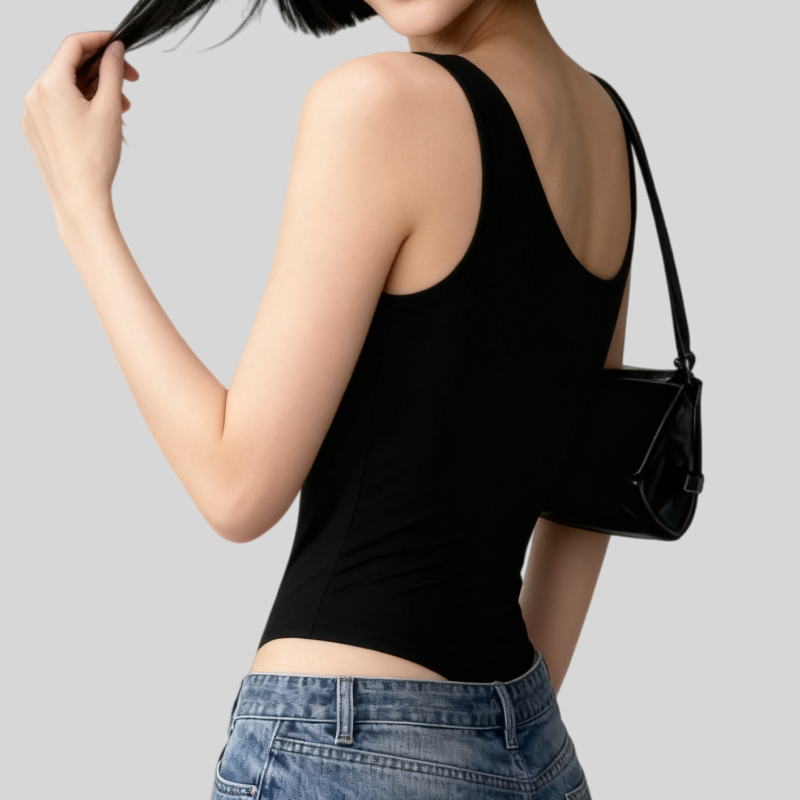 Lousxxy 로브스시 패드내장형 오프숄더 바디수트 2512