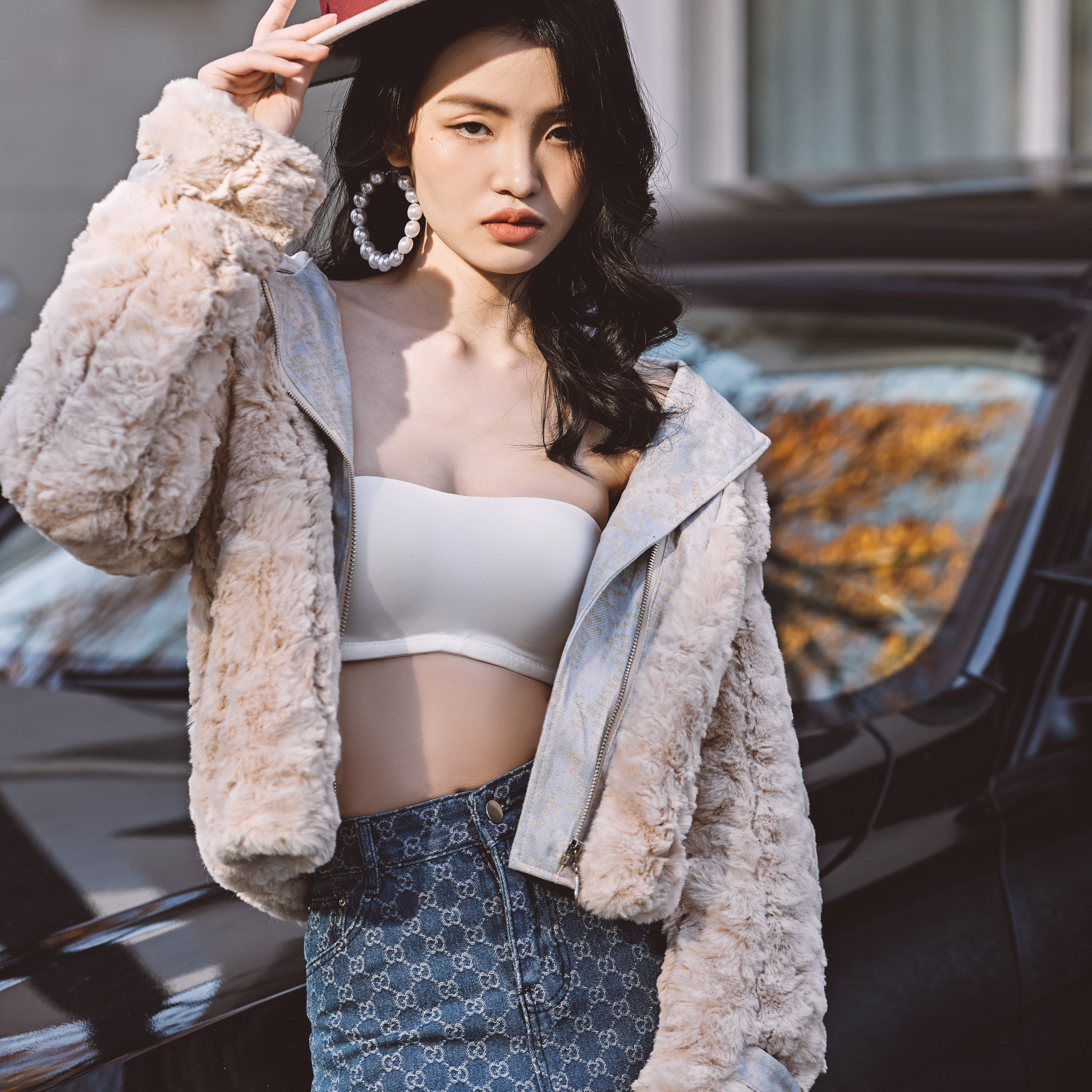 Lovsxxy 올여름 오프숄더 옆후크 브라 088