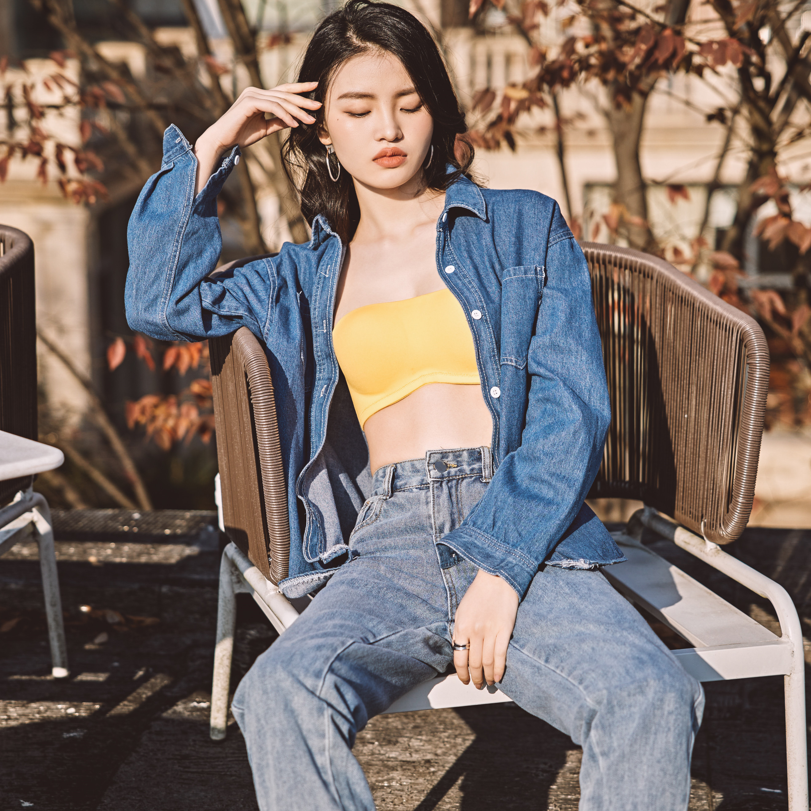 Lovsxxy 올여름 오프숄더 옆후크 브라 088