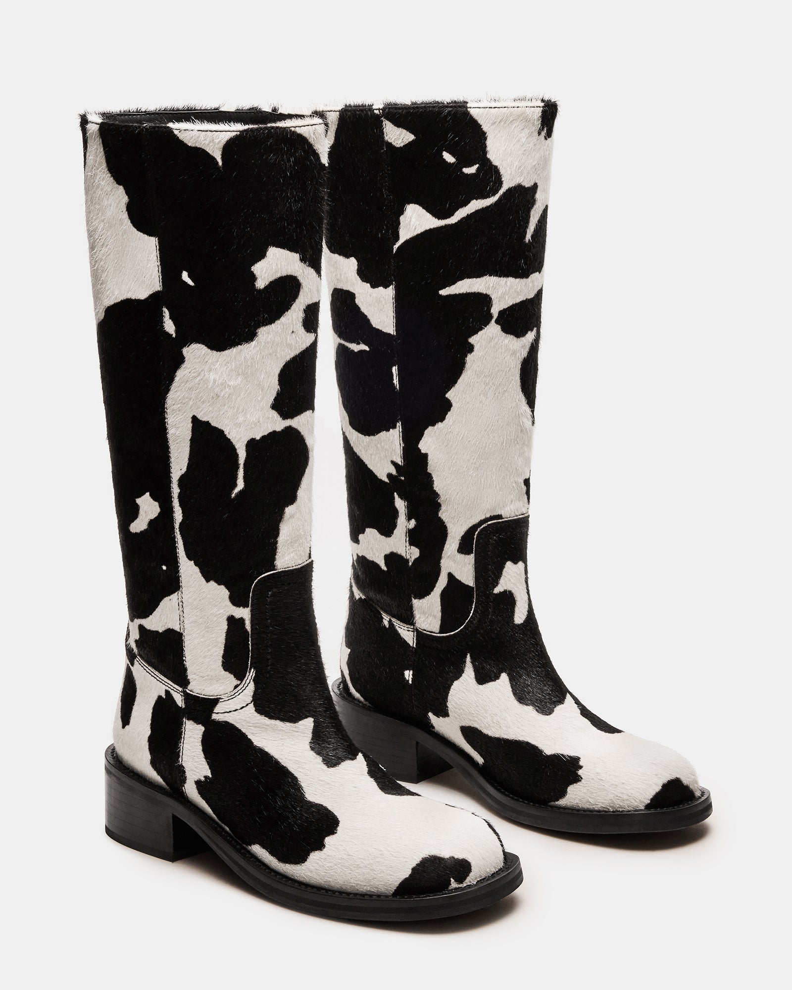 Riggs Black Cow Print