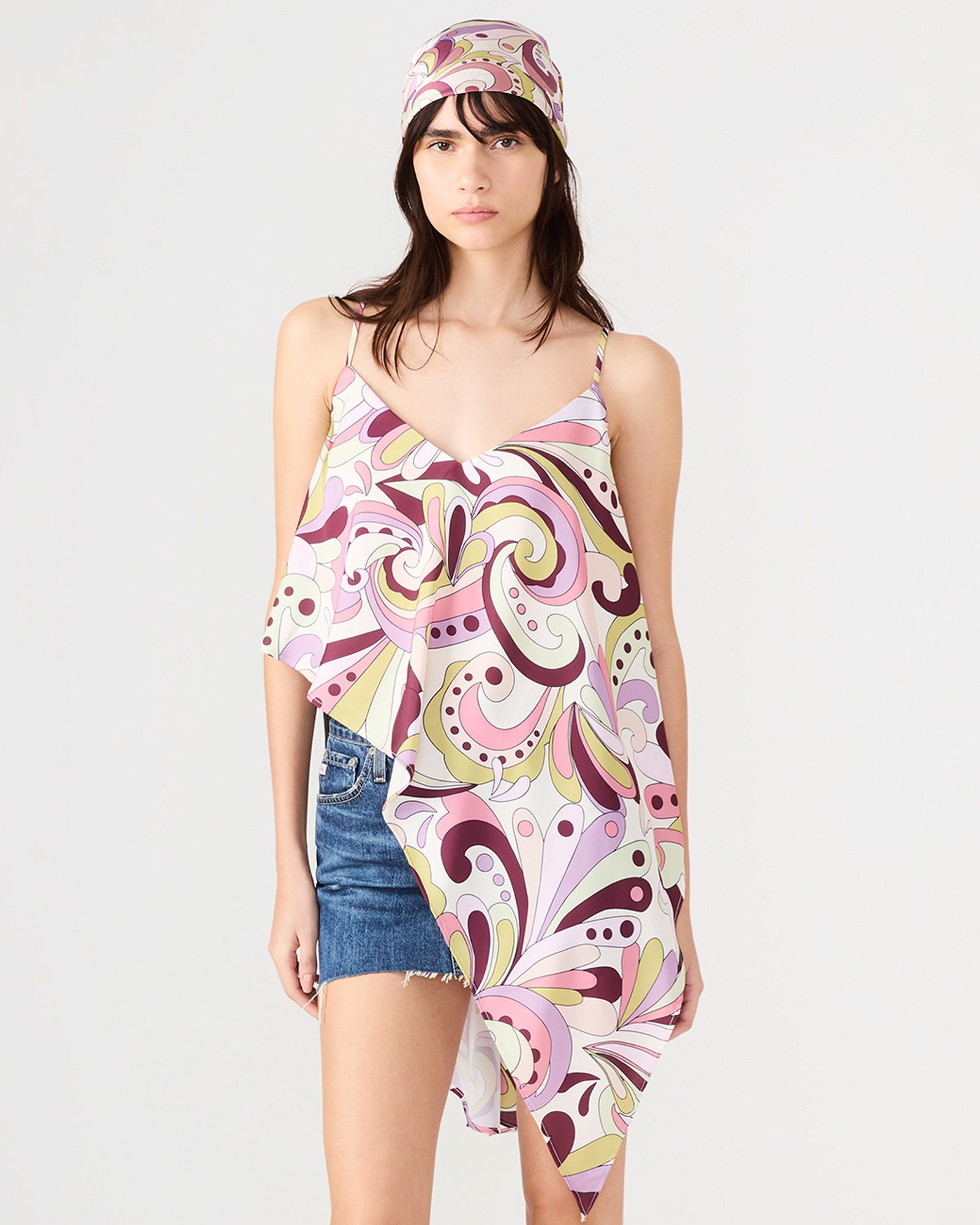 Lavendar Printed Scarf