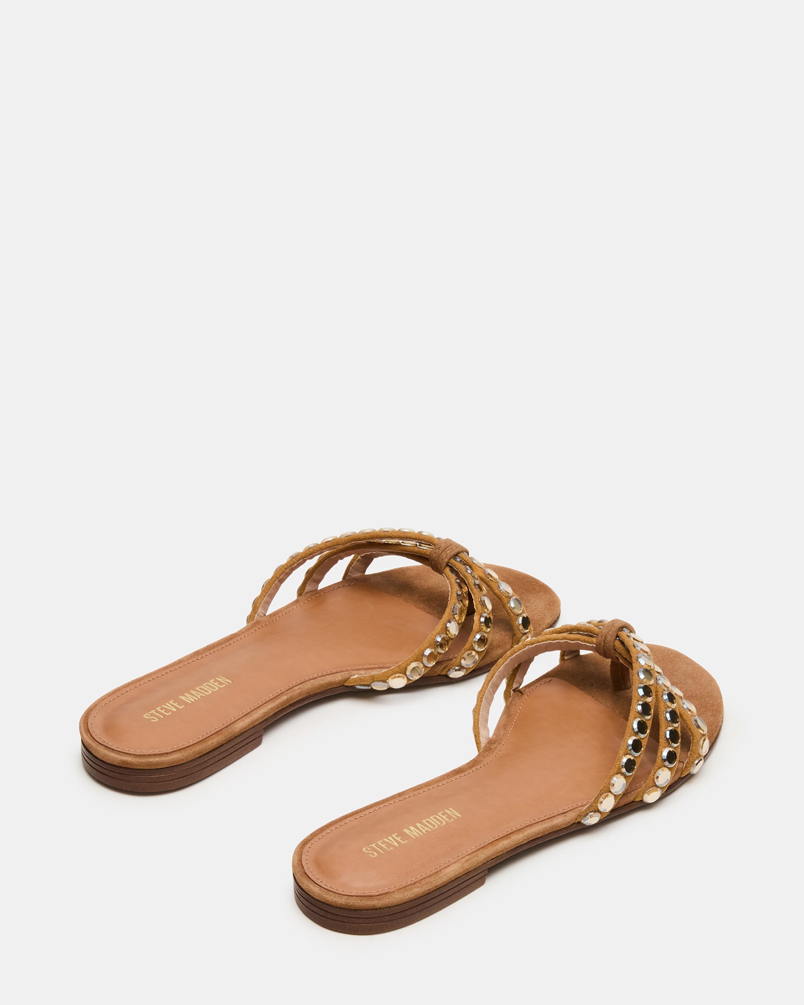 Calissi Taupe Suede Rhinestones