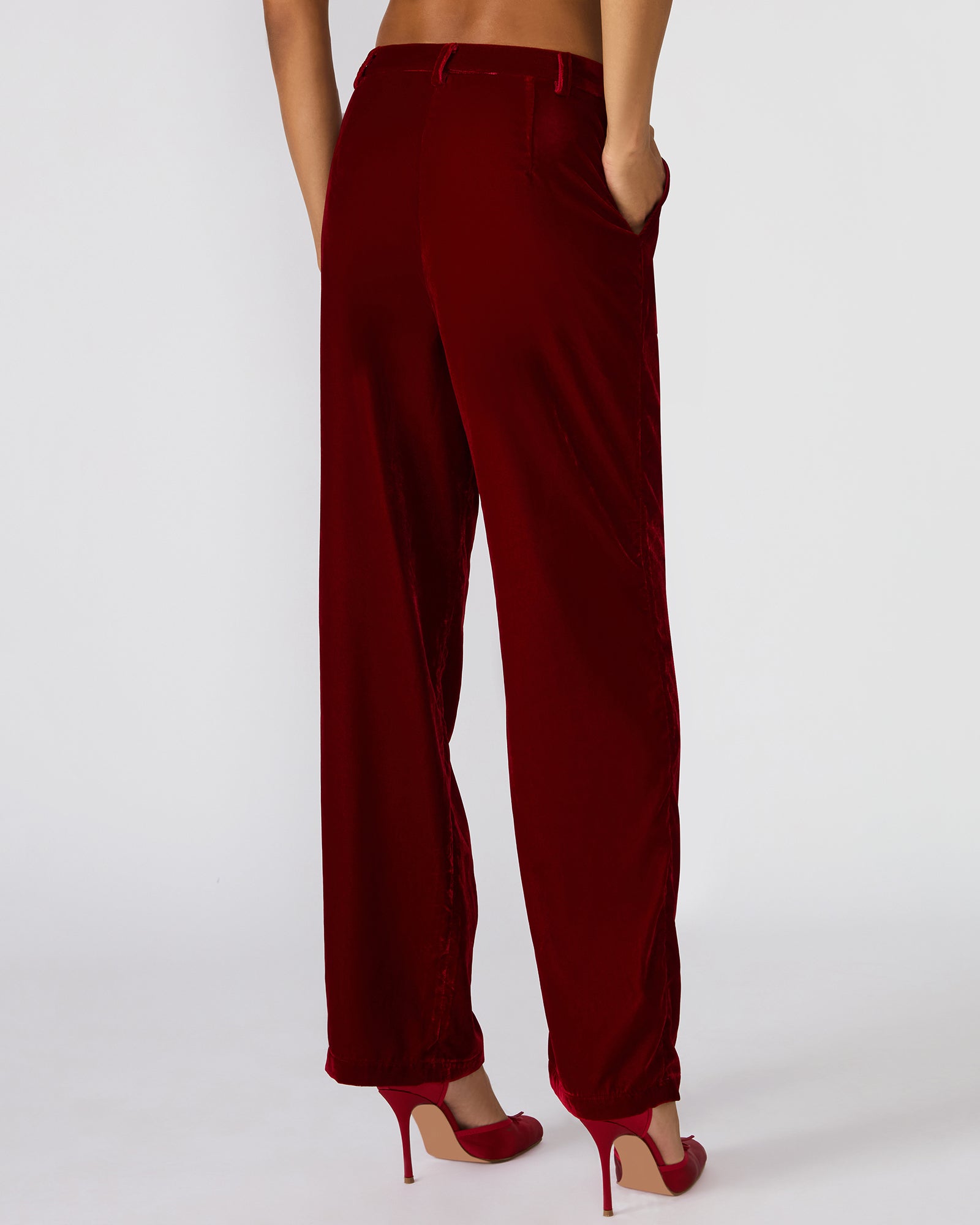 Tonia Pant Red Velvet