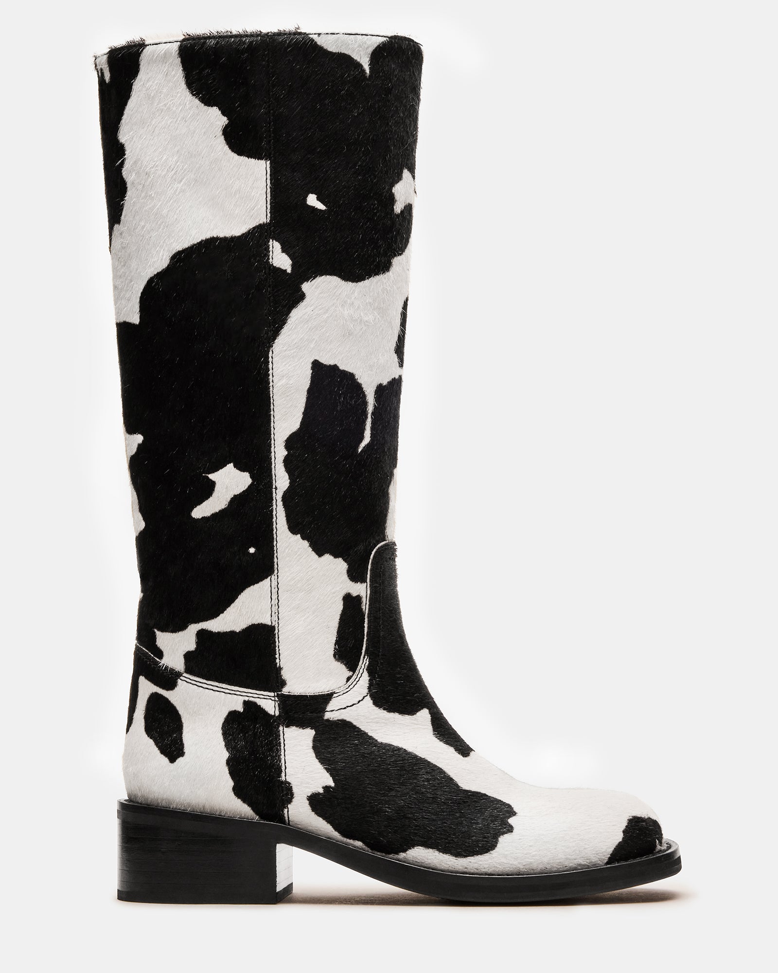 Riggs Black Cow Print