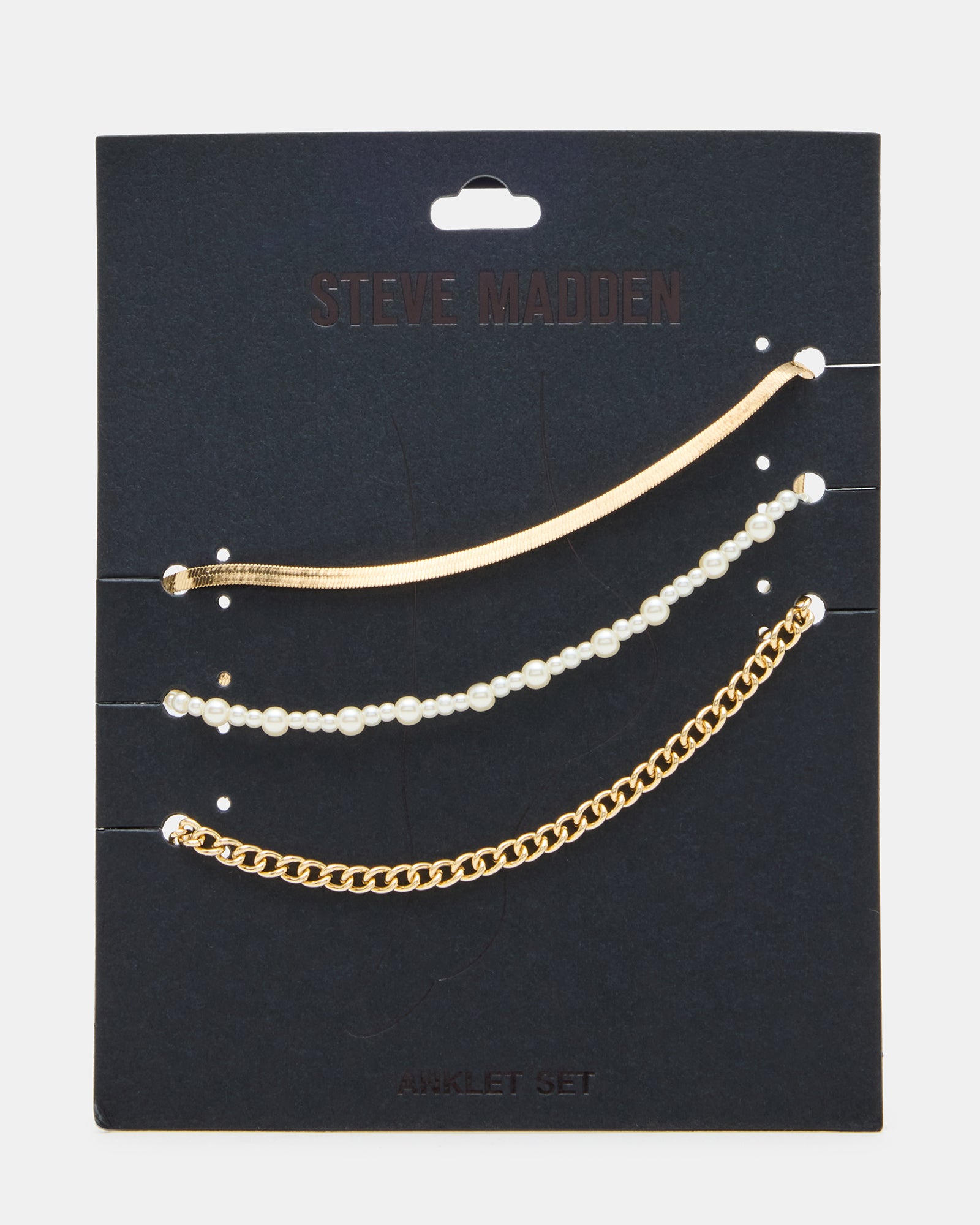 3-piece Chain Anklet Set
