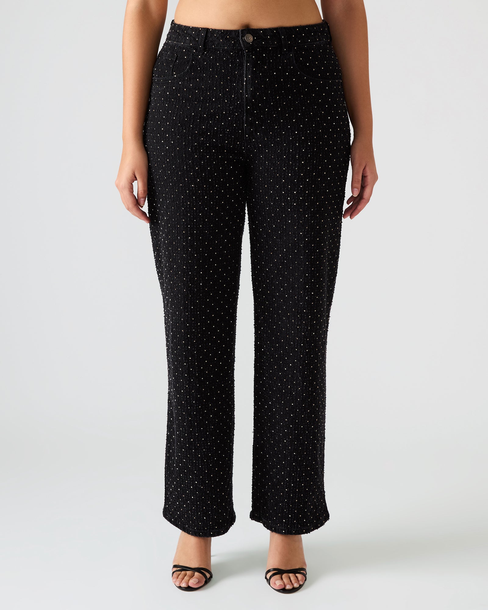 Avaline Crystal Jean Black