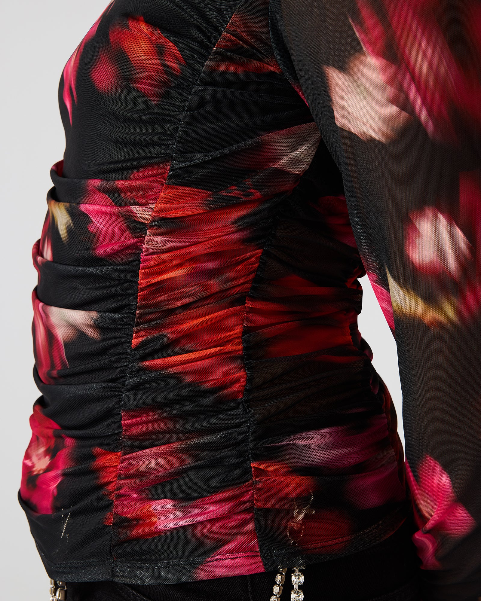 Taylore Top Blurry Floral