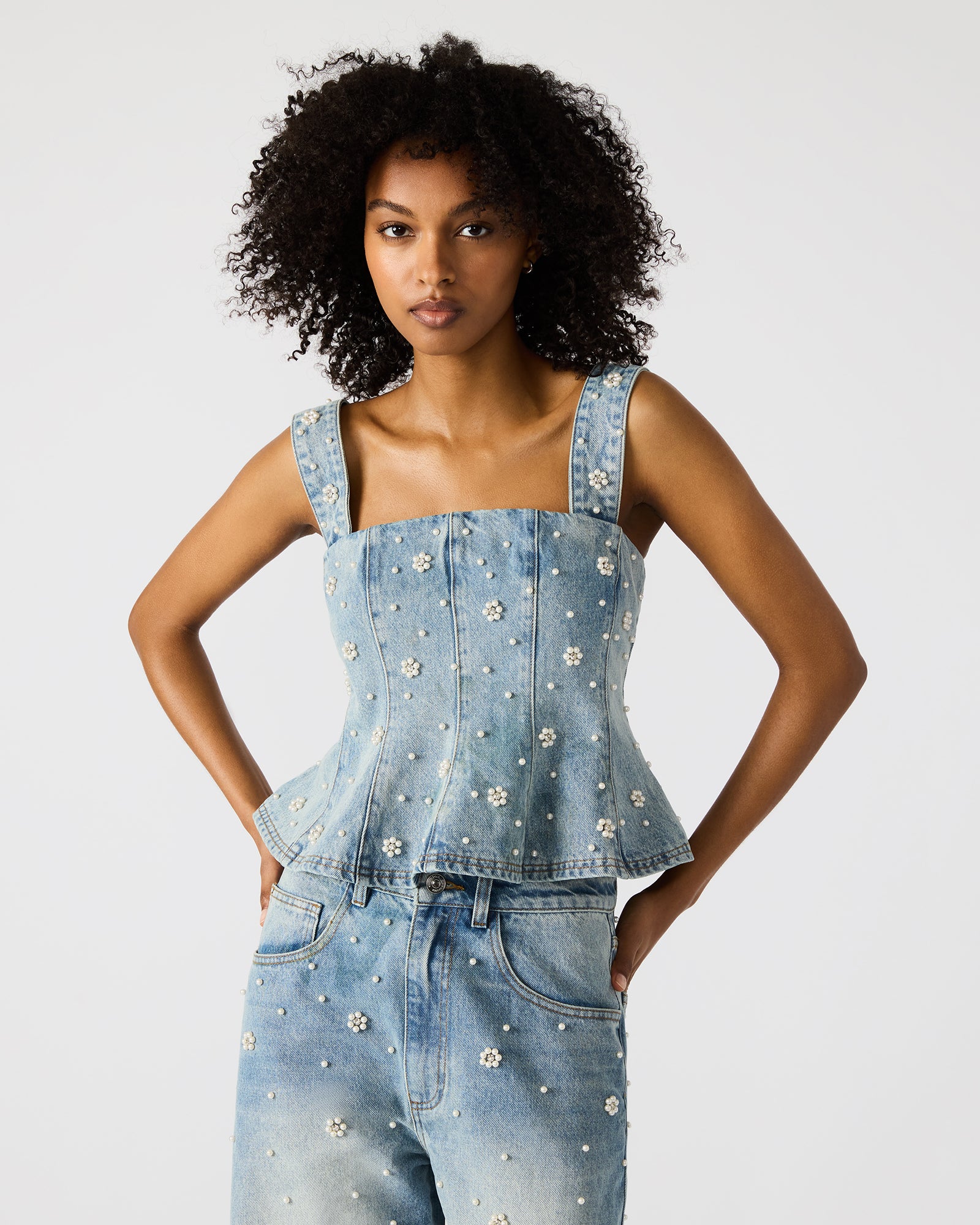 Penelopi Denim Top