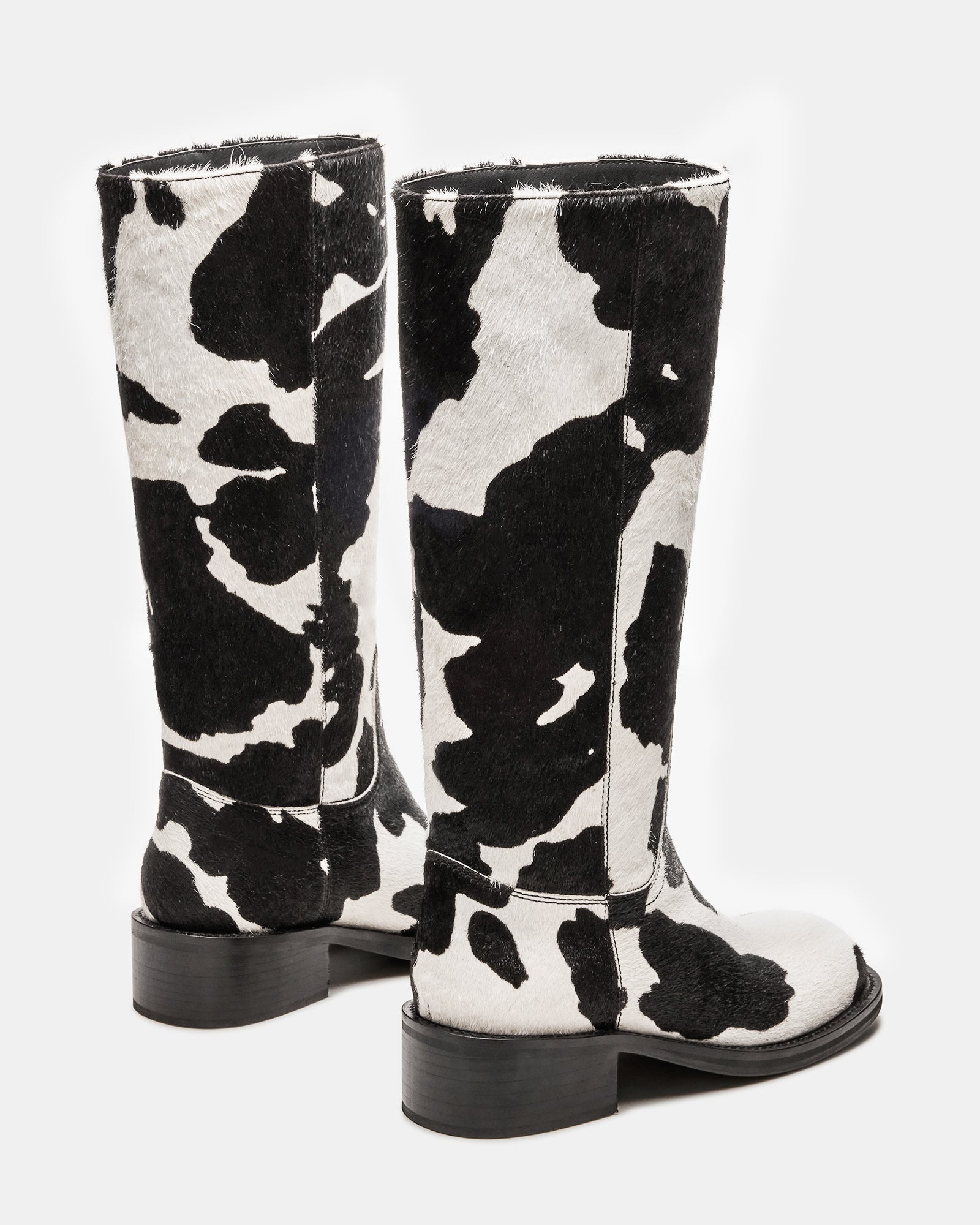 Riggs Black Cow Print