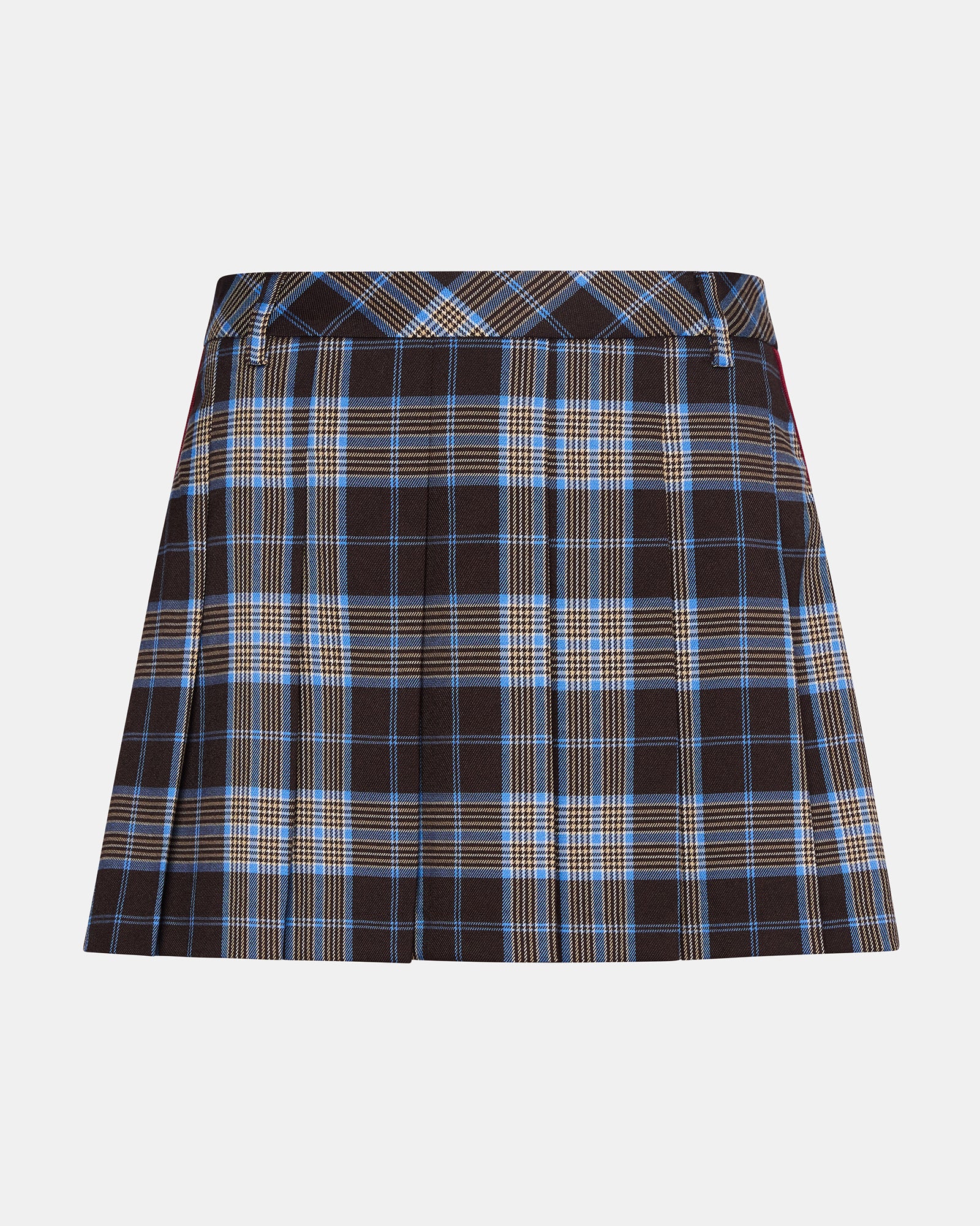 Margo Skirt Brown Plaid
