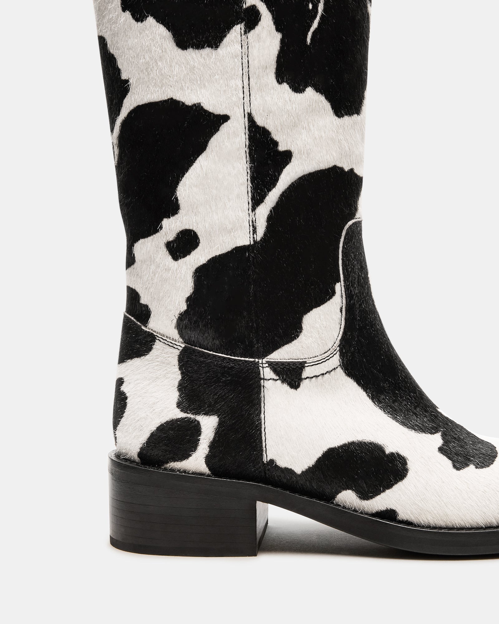 Riggs Black Cow Print
