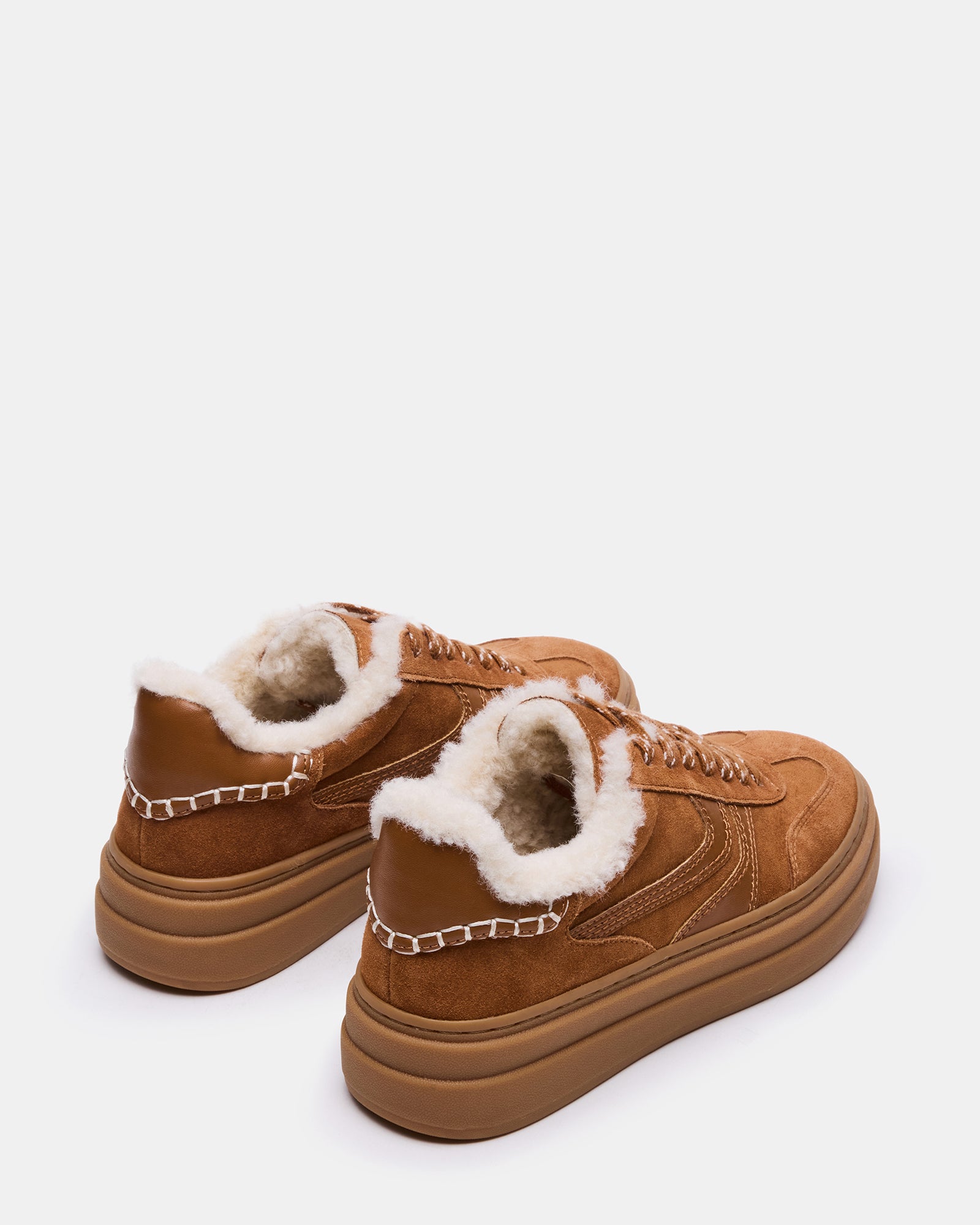 Dodge Faux Fur Chestnut Suede