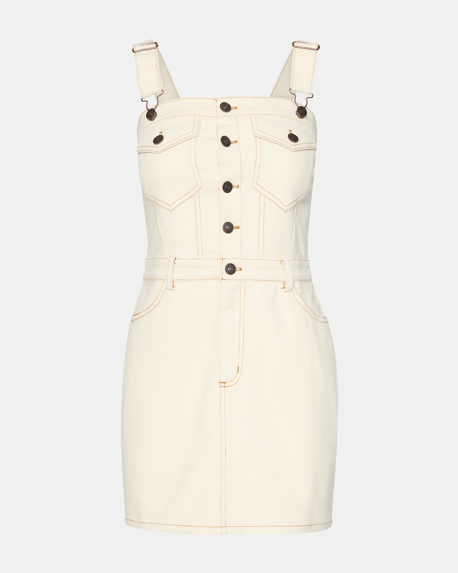 Lake Denim Dress Cream