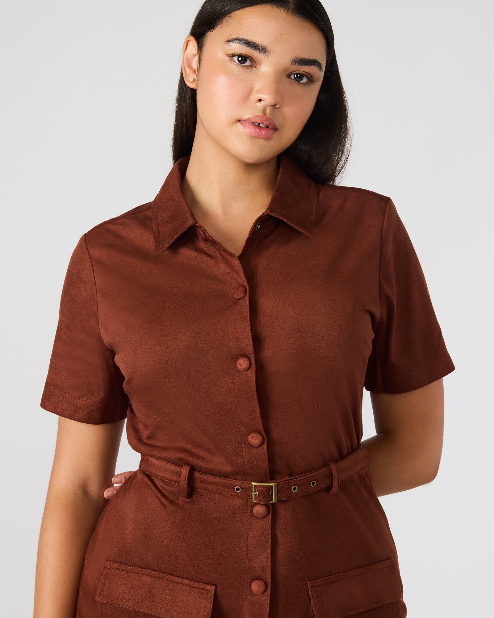 Joliana Dress Dark Fig