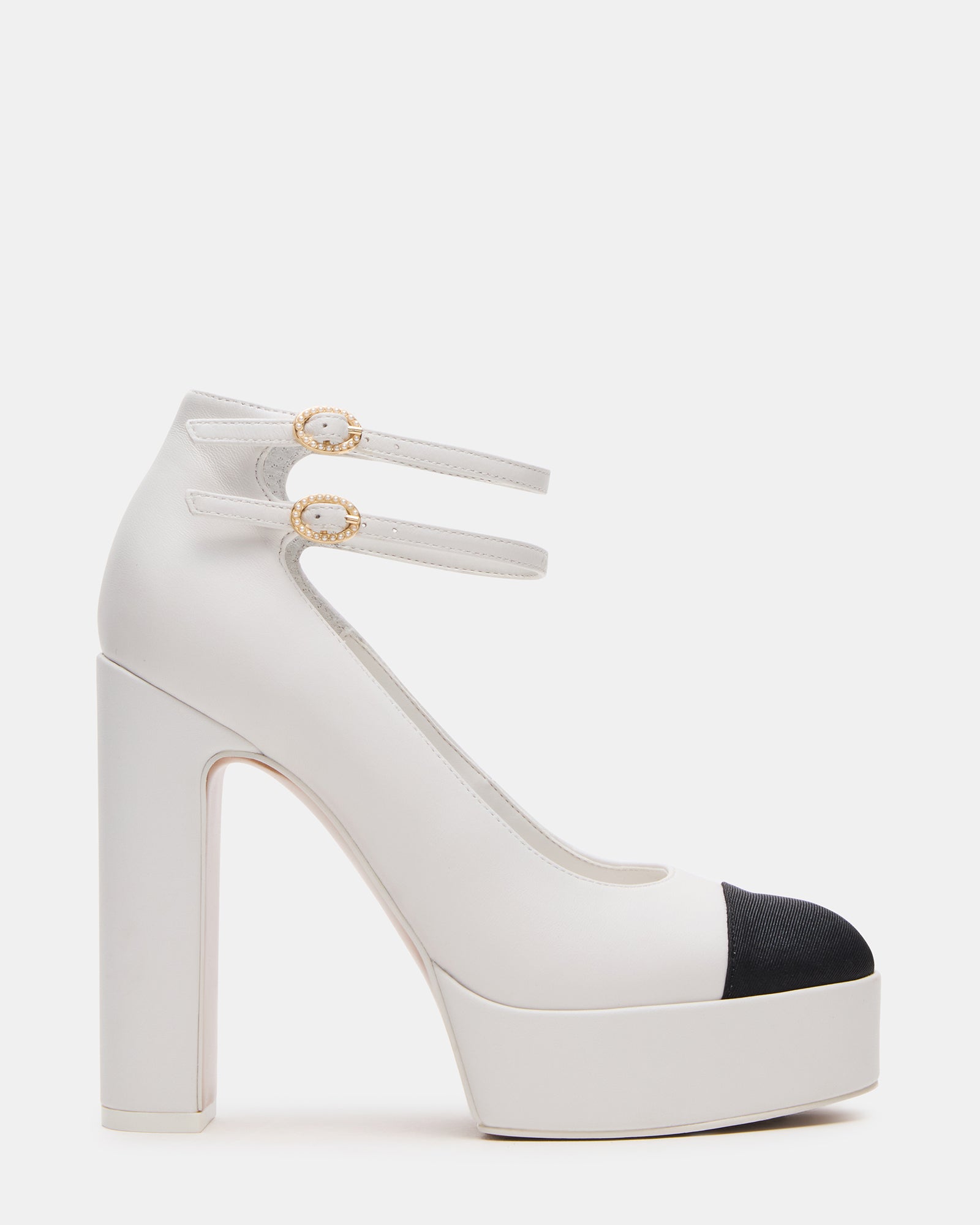 Peyton White Leather