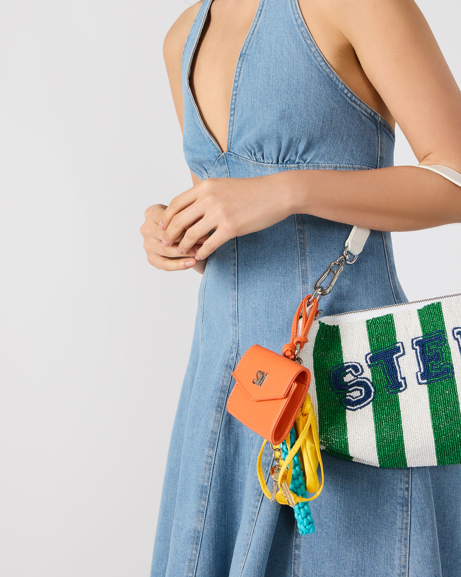 Travel Bag Charm Orange Multi