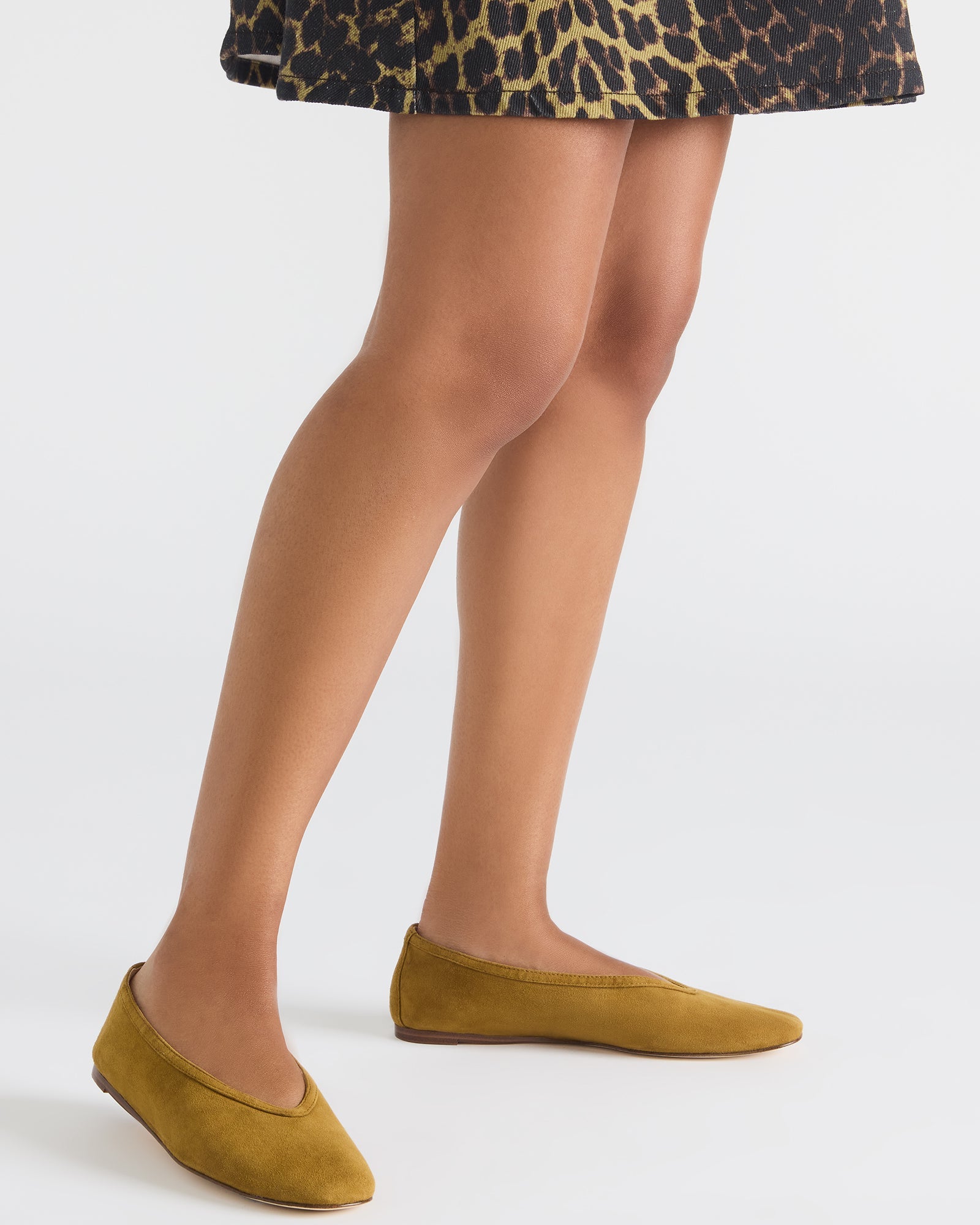 Leni Mustard Suede