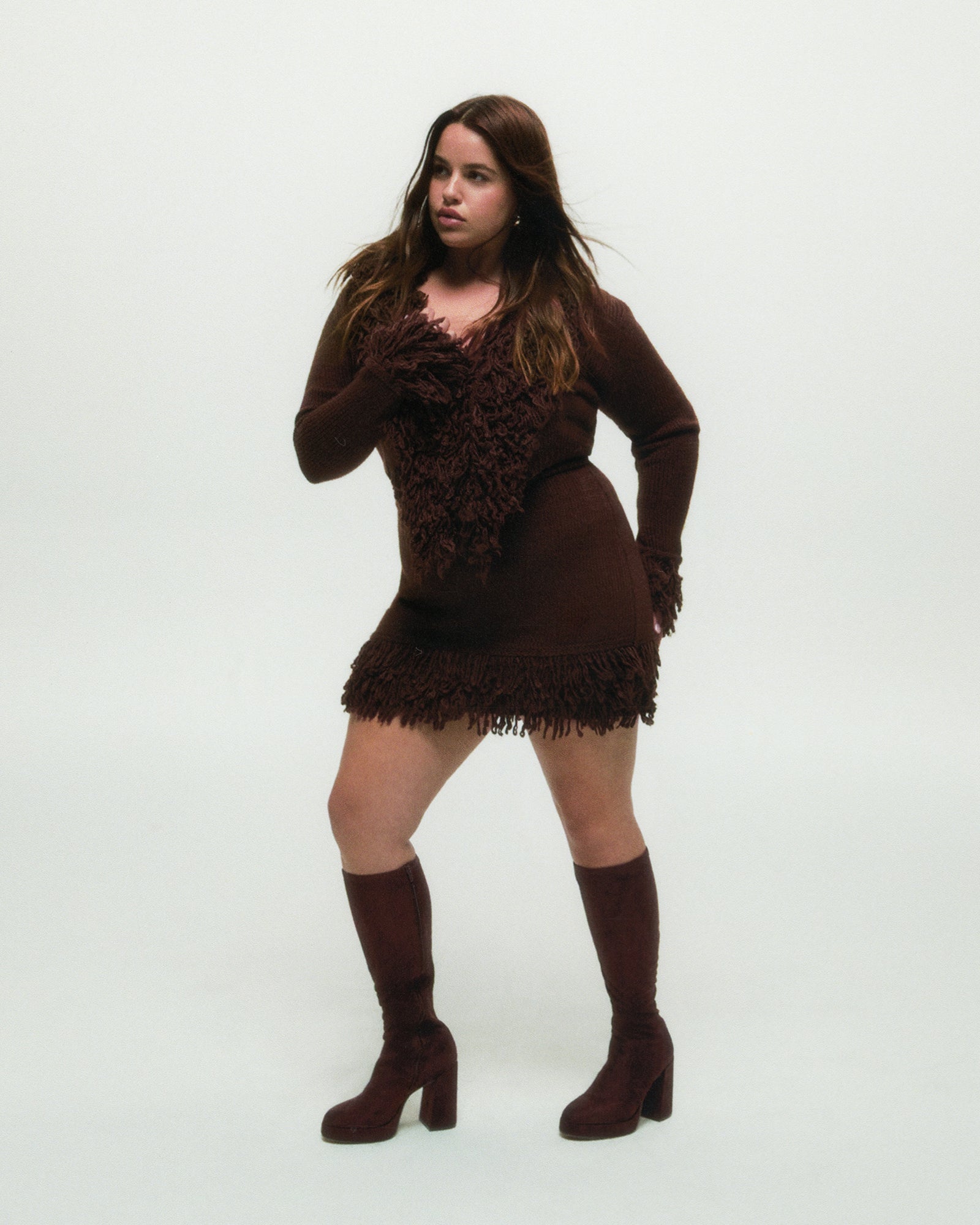 Twain Brown Wide Calf