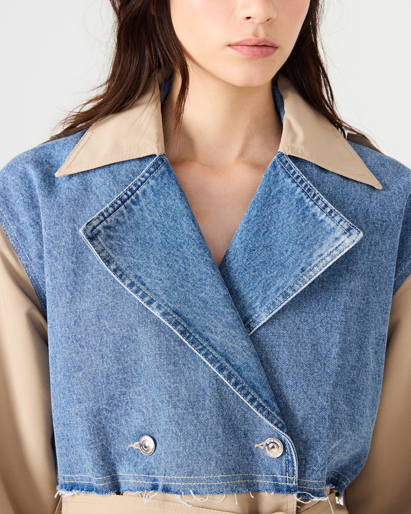 Shyla Coat Denim Multi