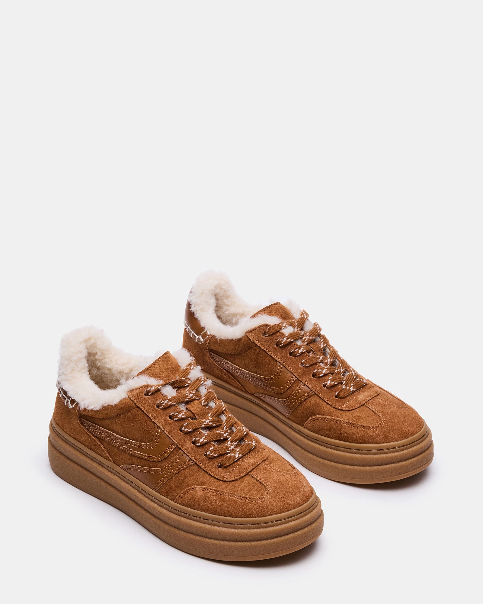 Dodge Faux Fur Chestnut Suede