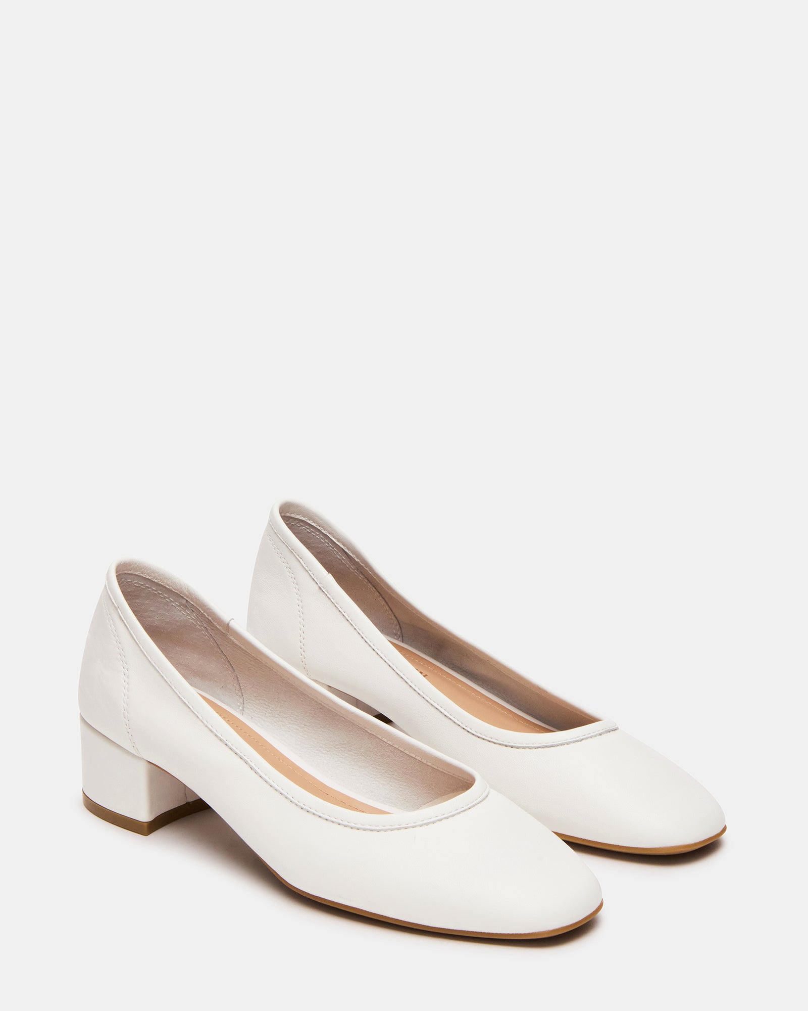 Mollie White Leather