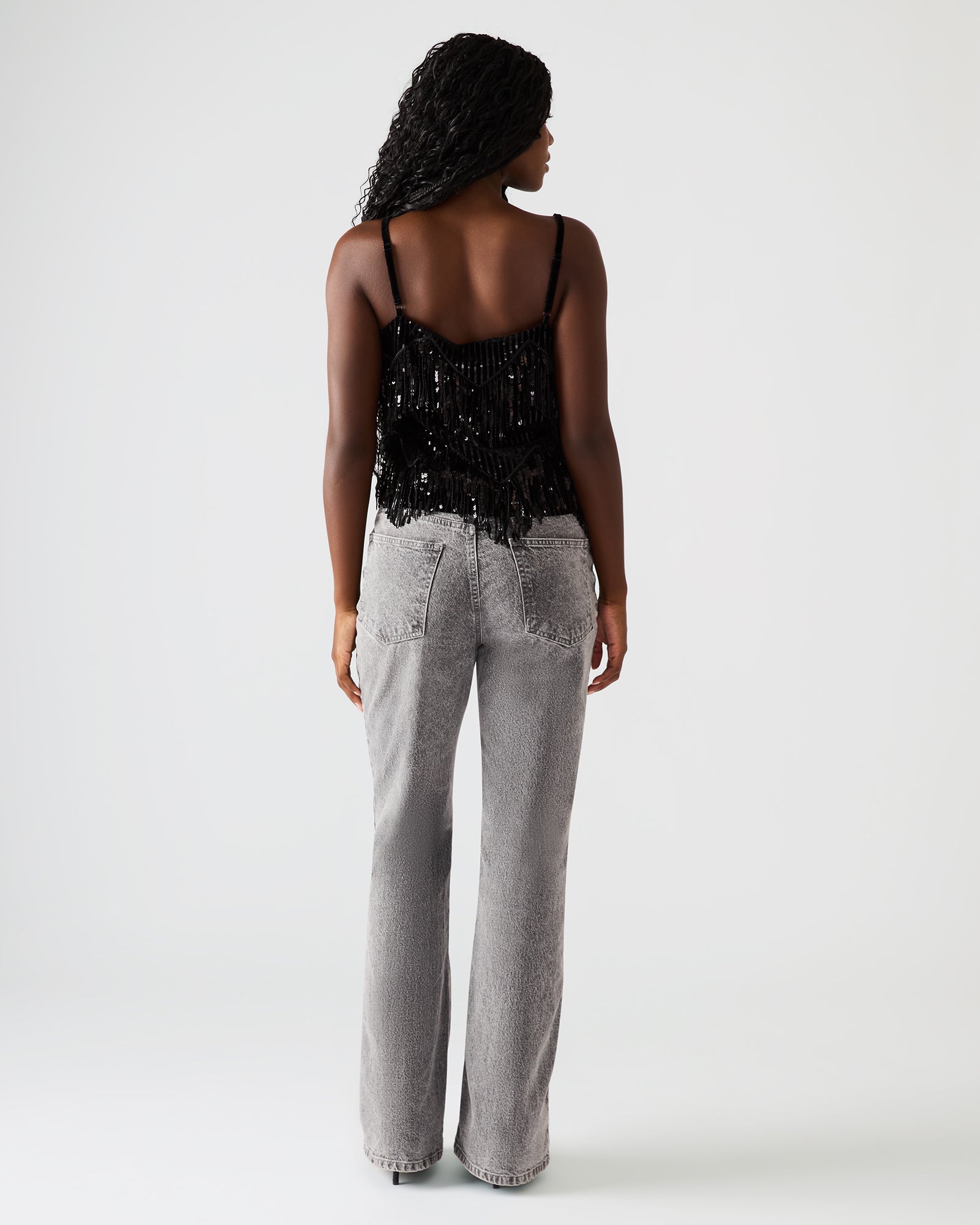 Blakelyn Sequin Top Black