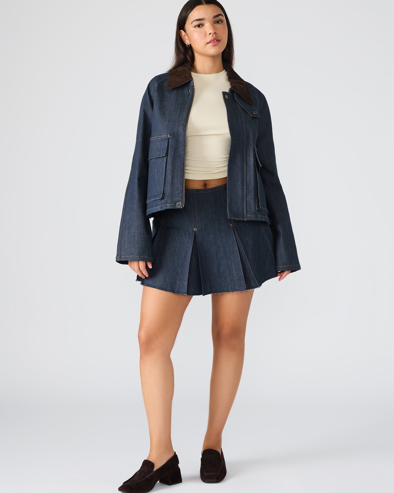 Justina Barn Jacket Deep Indigo